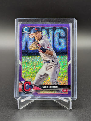 2018 Bowman Chrome Purple Shimmer #BCP172 Tyler Freeman 655/655