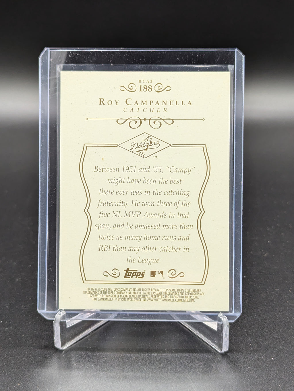 2008 Topps Sterling #188 Roy Campanella #/ 250 Dodgers