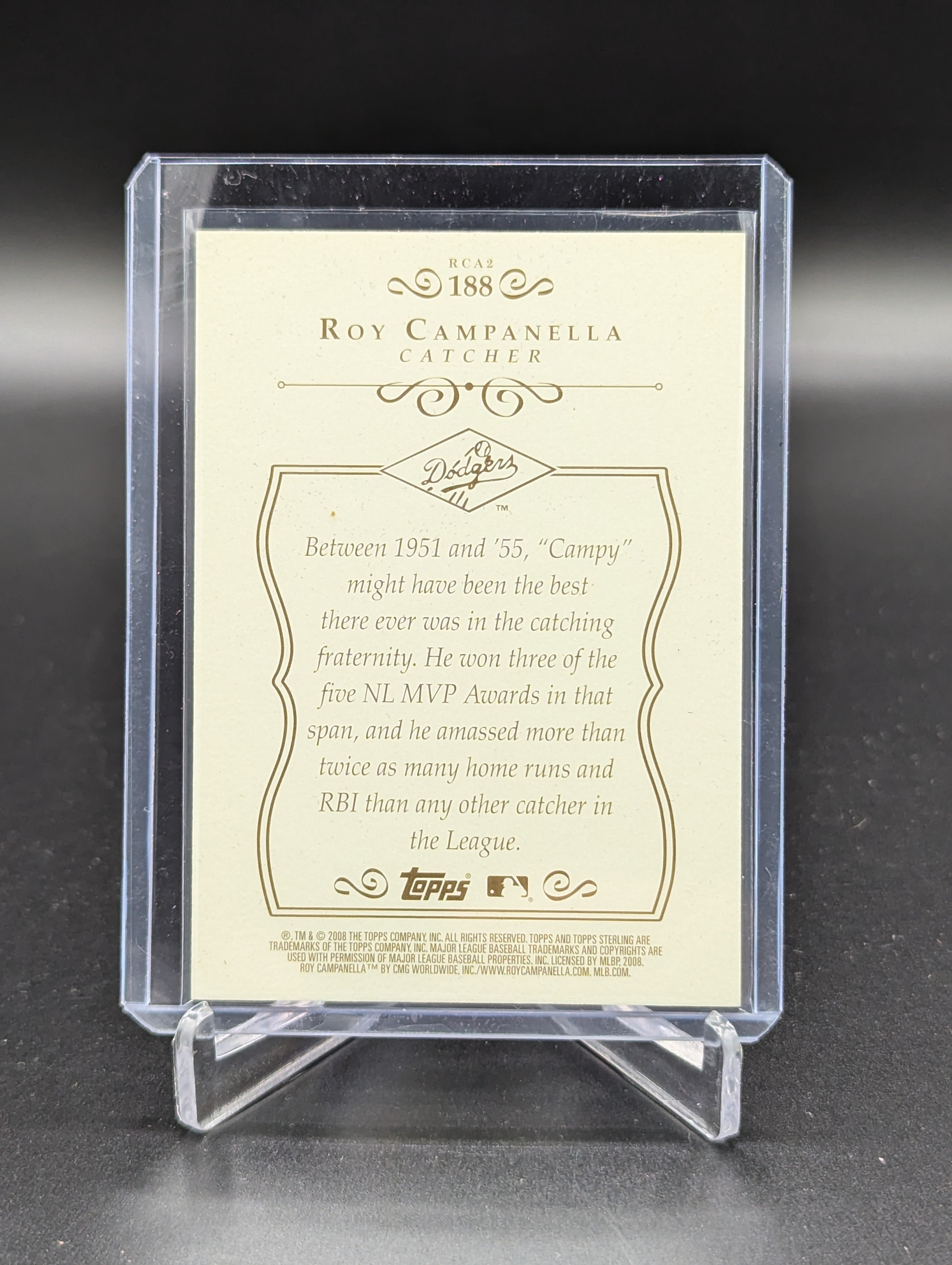 2008 Topps Sterling #188 Roy Campanella #/ 250 Dodgers