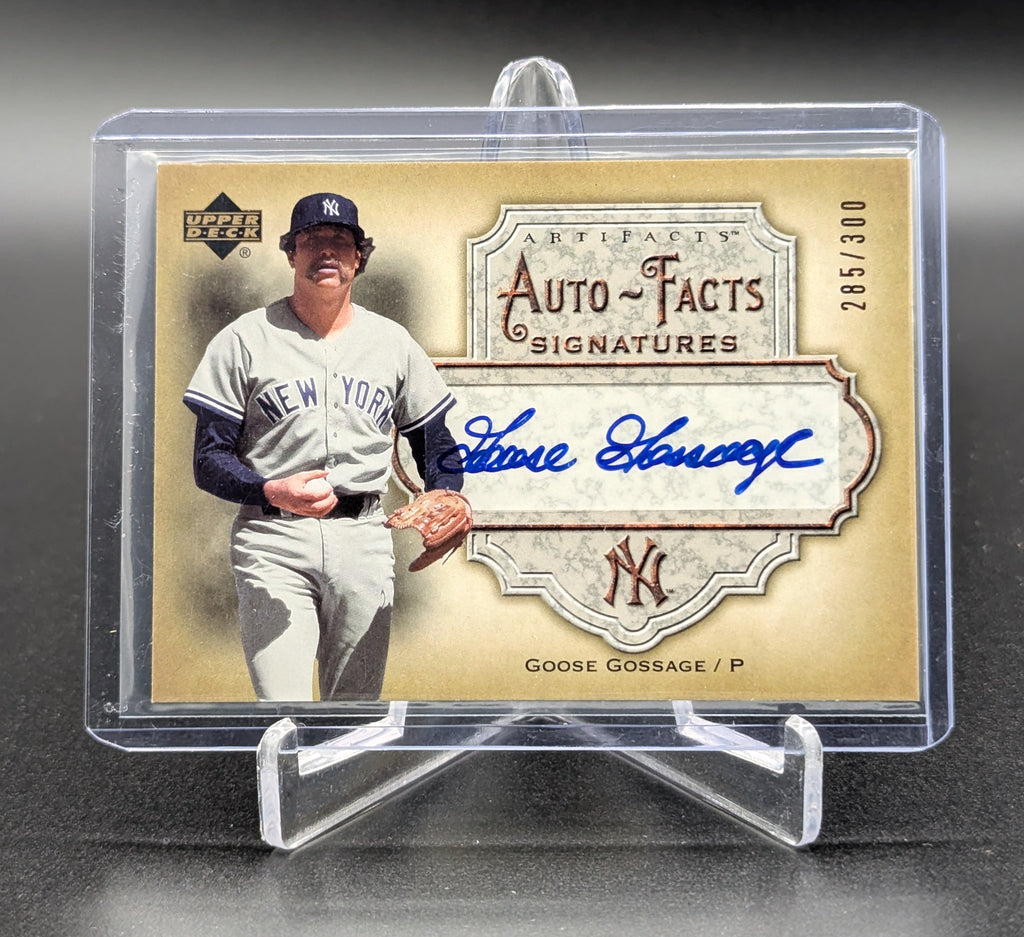 2006 UD Auto-Facts Signature /300 #AF-GG Goose Gossage Yankees