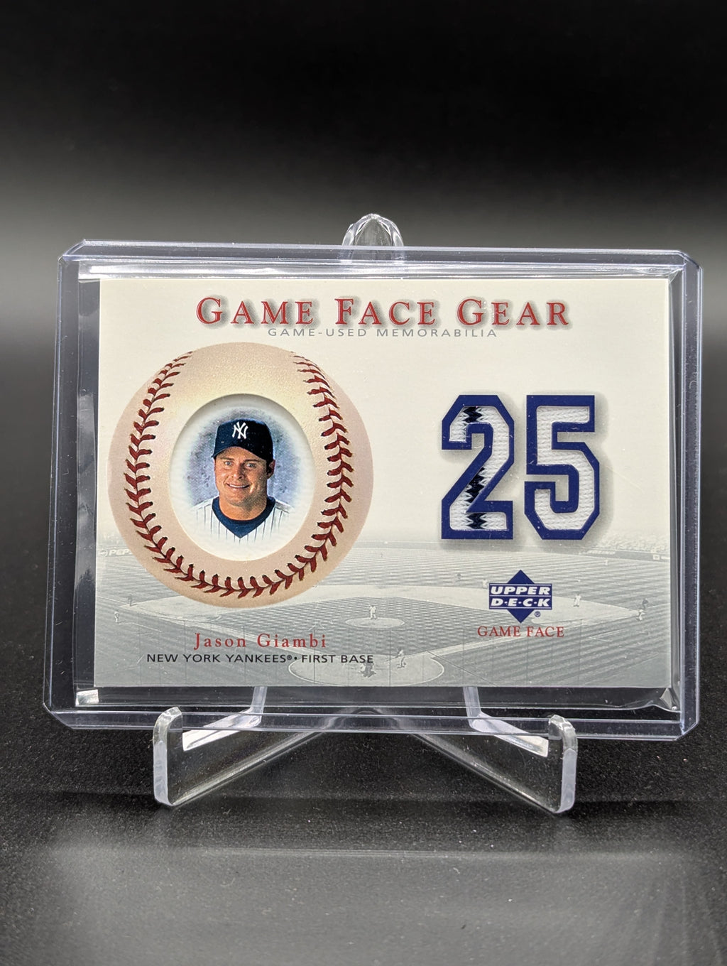 2003 Upper Deck Game Face Gear #GG-JG Jason Giambi Yankees