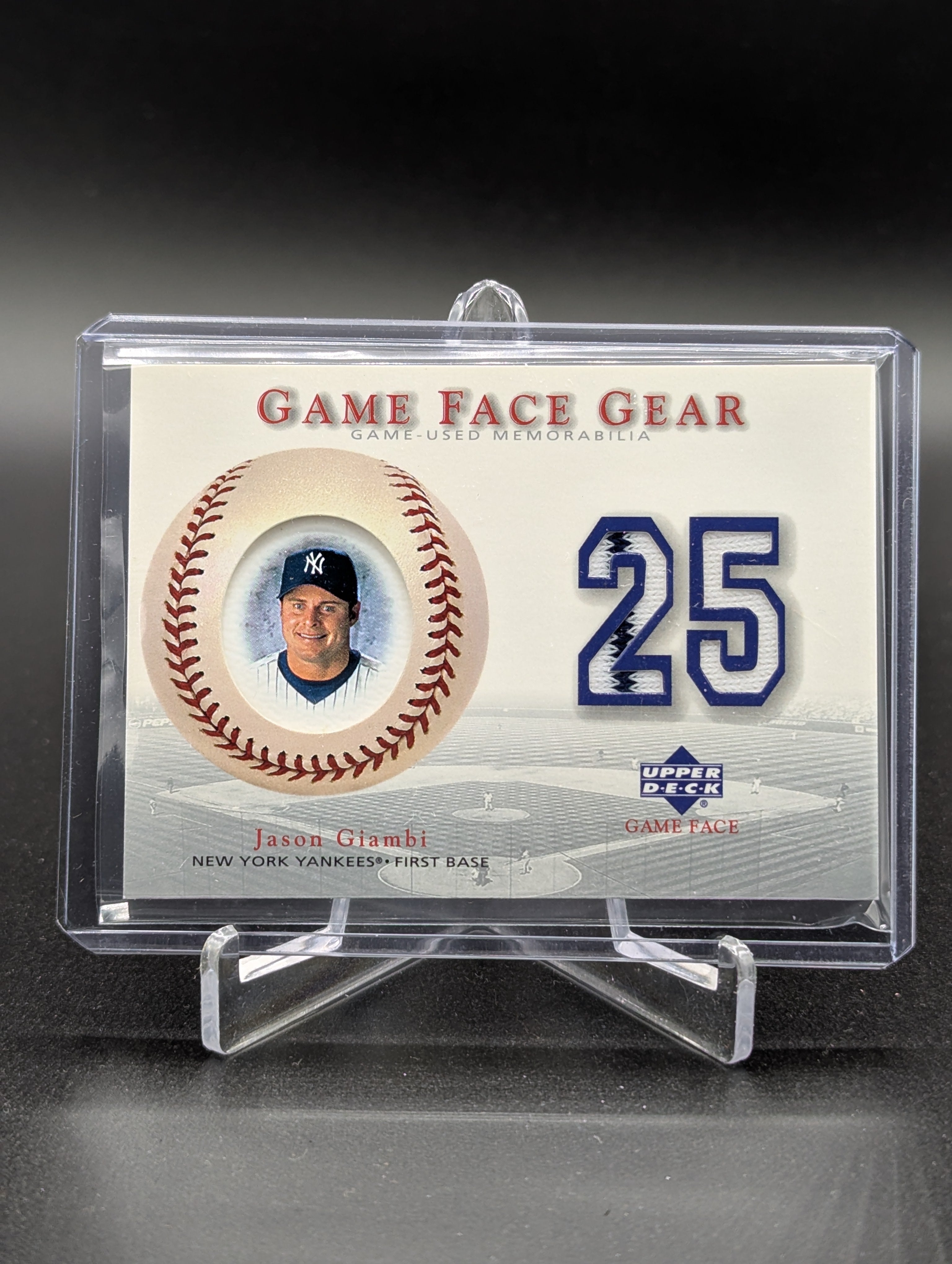2003 Upper Deck Game Face Gear #GG-JG Jason Giambi Yankees