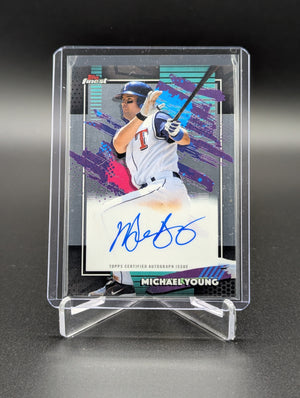 2026 Topps Finest Auto #FA-MY Michael Young Rangers