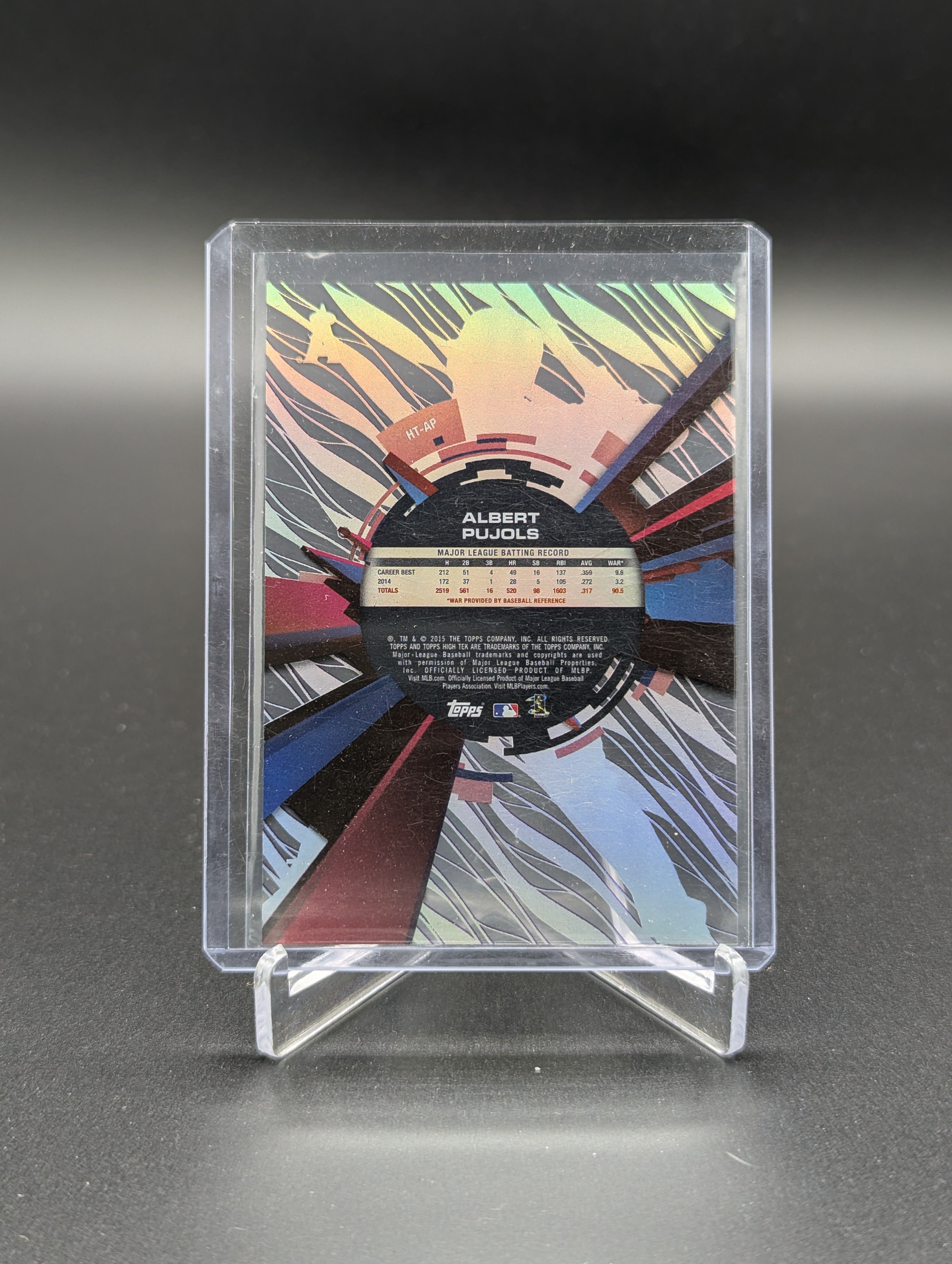 2015 Topps High Tek Purple Rainbow Albert Pujols Angels
