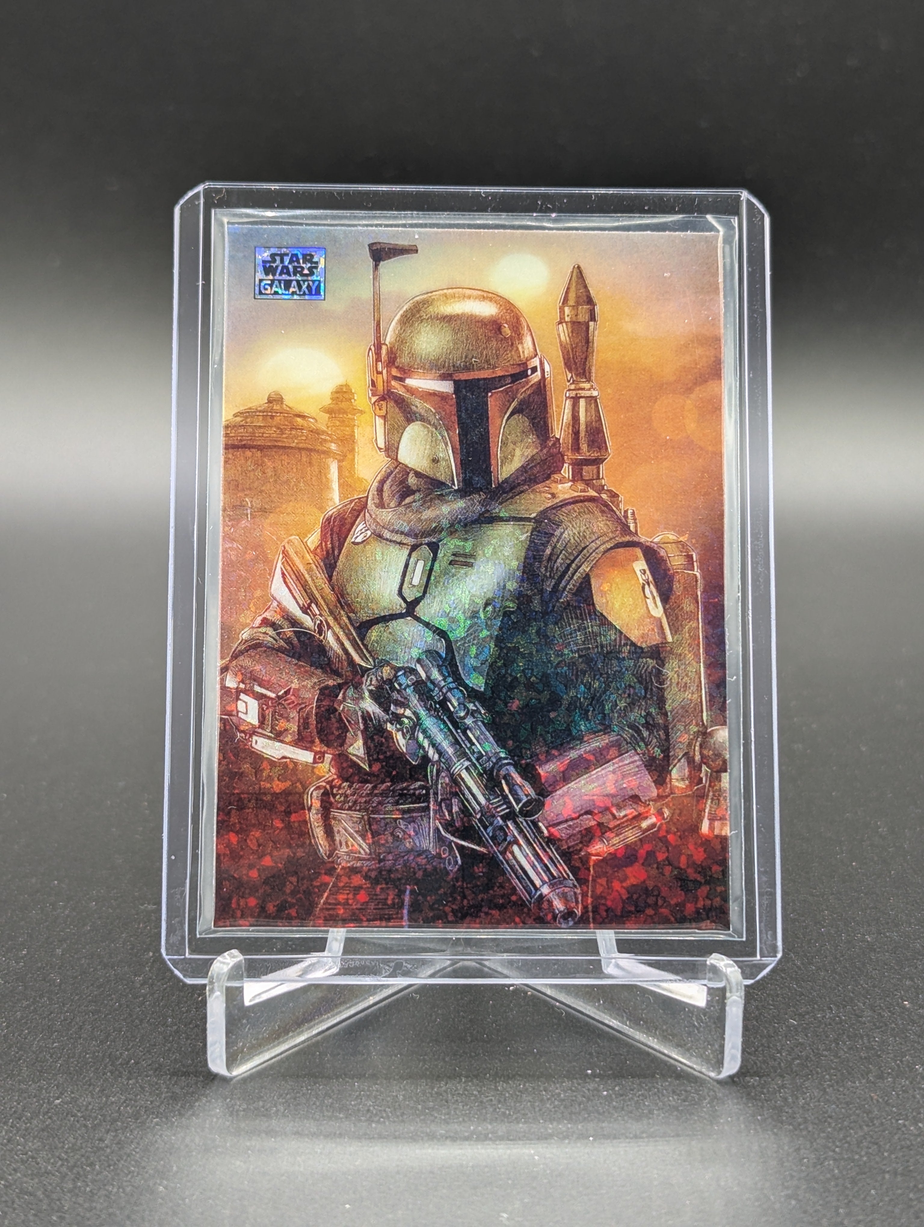 2025 Topps Chrome Star Wars Galaxy Mini Diamond #54 Rule With Respect