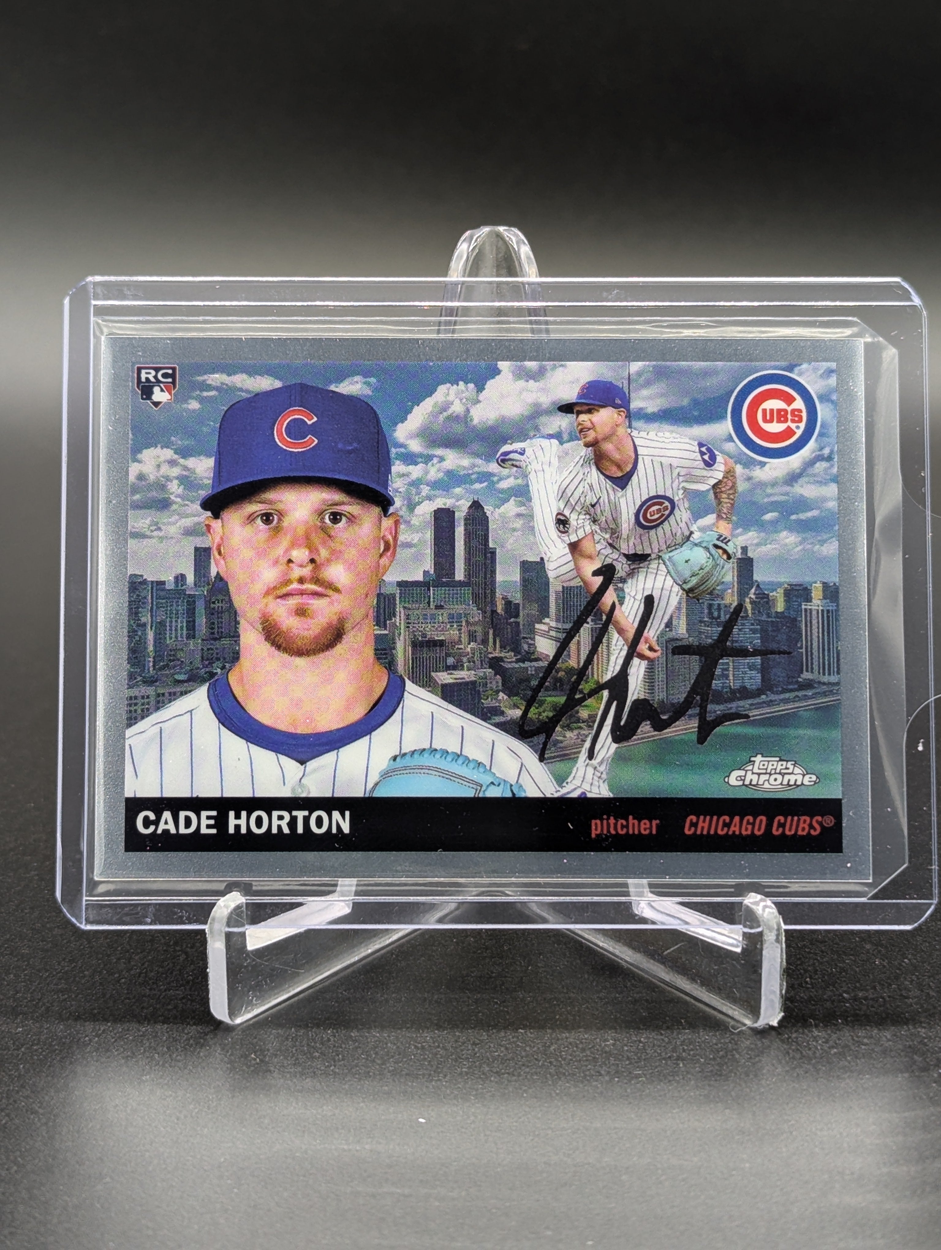 2025 Topps Chrome Platinum City View SP #55CV-25 Cade Horton RC