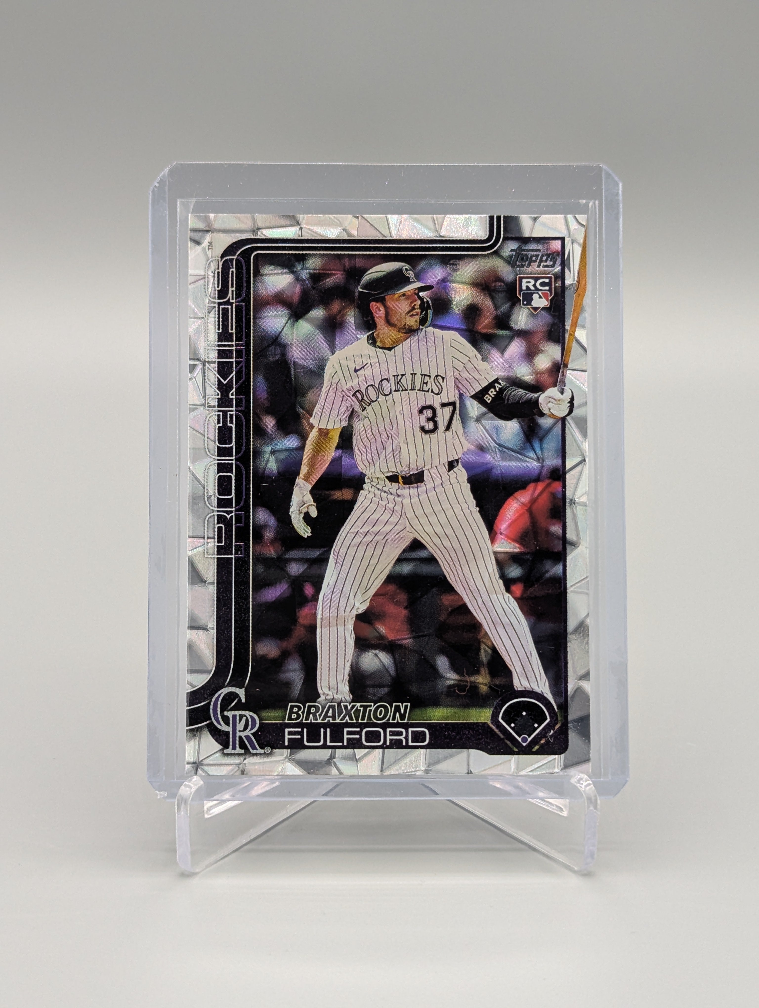 2025 Topps Update Diamante Foil #US123 Braxton Fulford RC Rockies