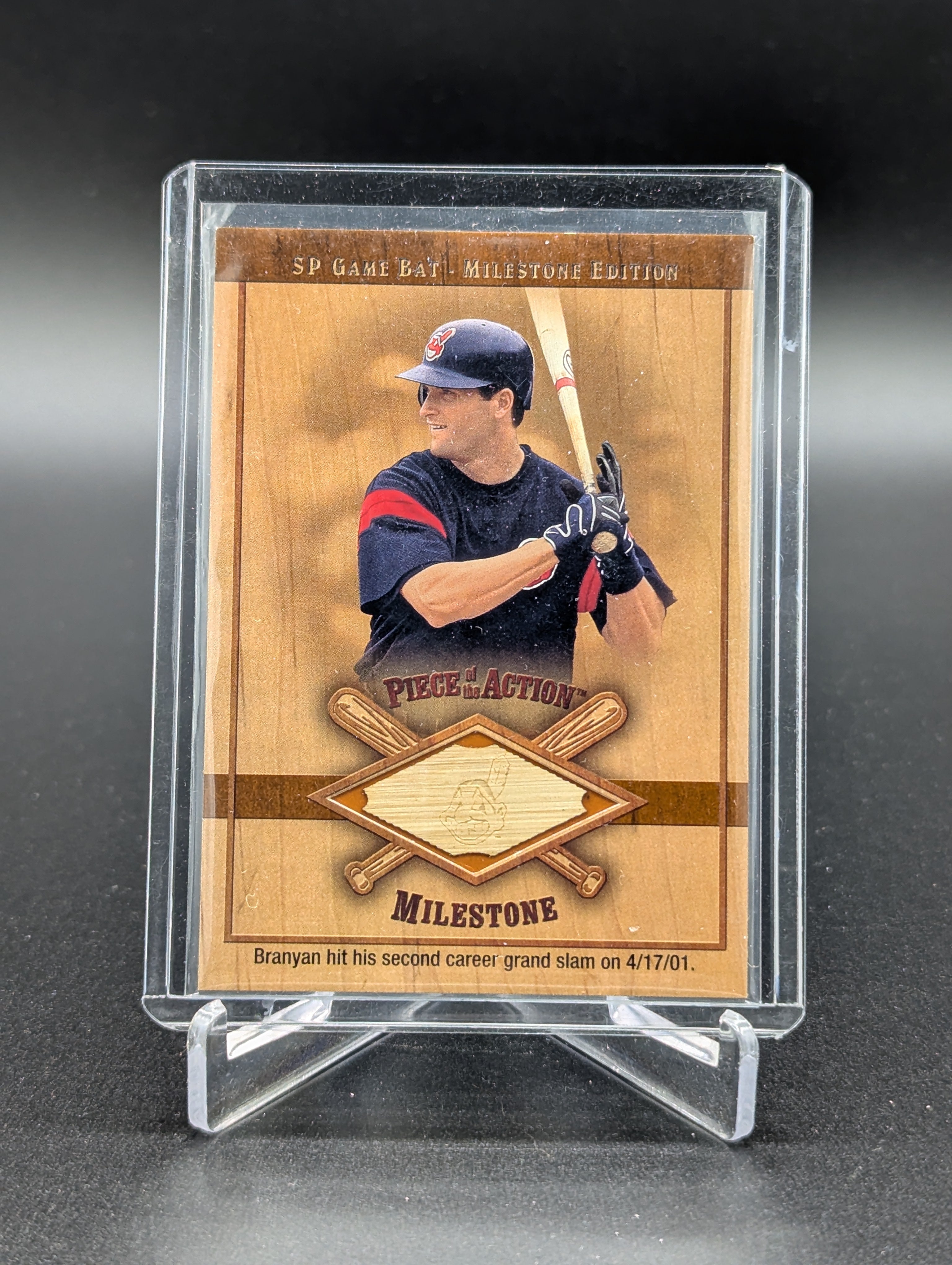 2001 Upper Deck SP Game Bat Milestone #M-RB Russell Branyan Indians