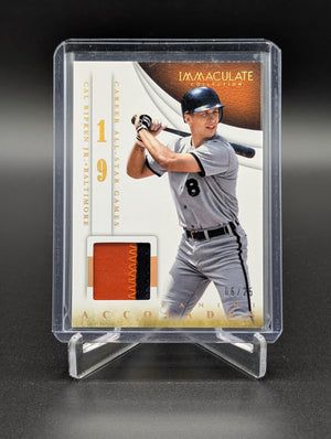 2014 Immaculate Career All Star Games Relic /25 #20 Cal Ripken Jr Orioles