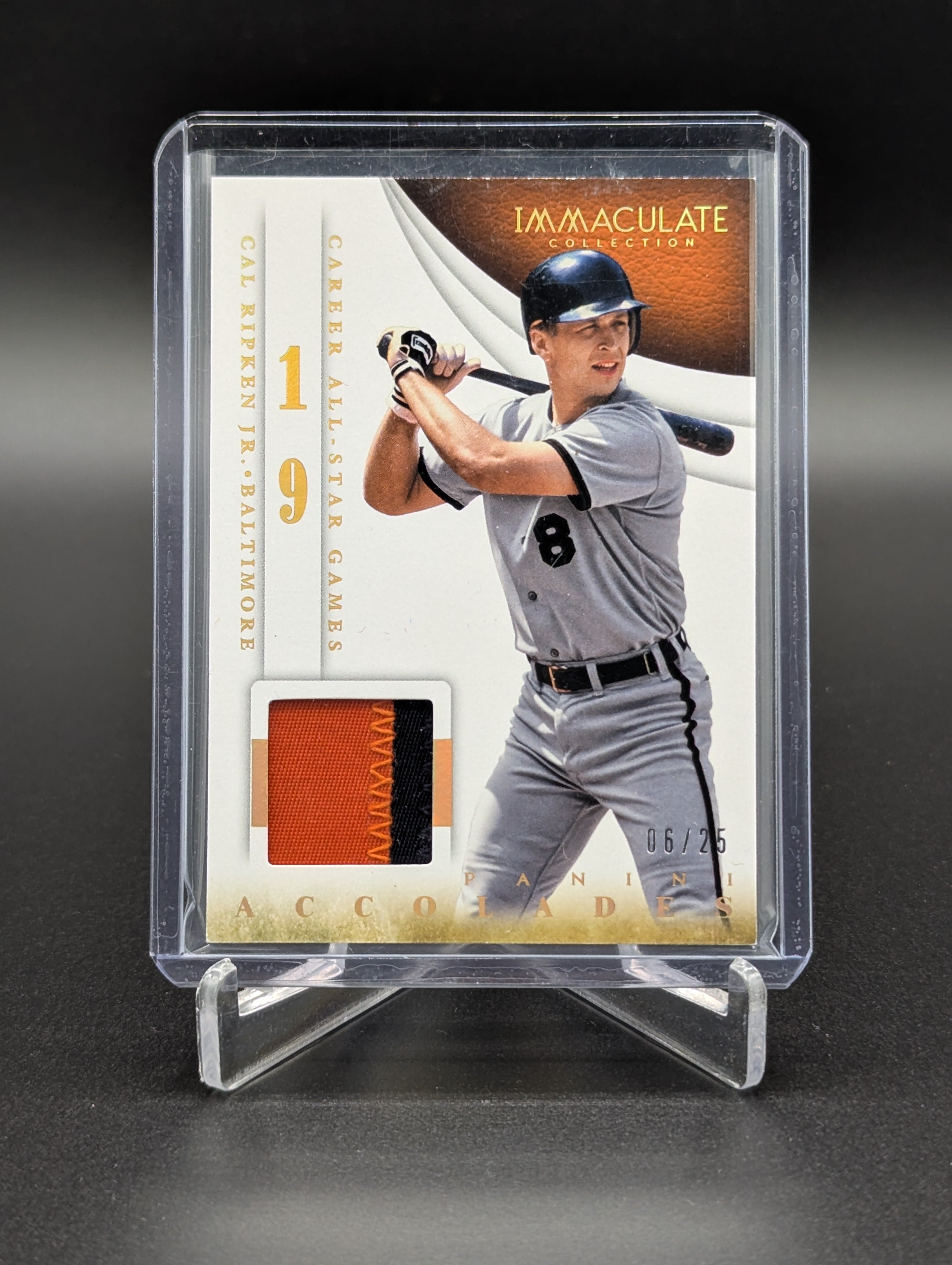 2014 Immaculate Career All Star Games Relic /25 #20 Cal Ripken Jr Orioles
