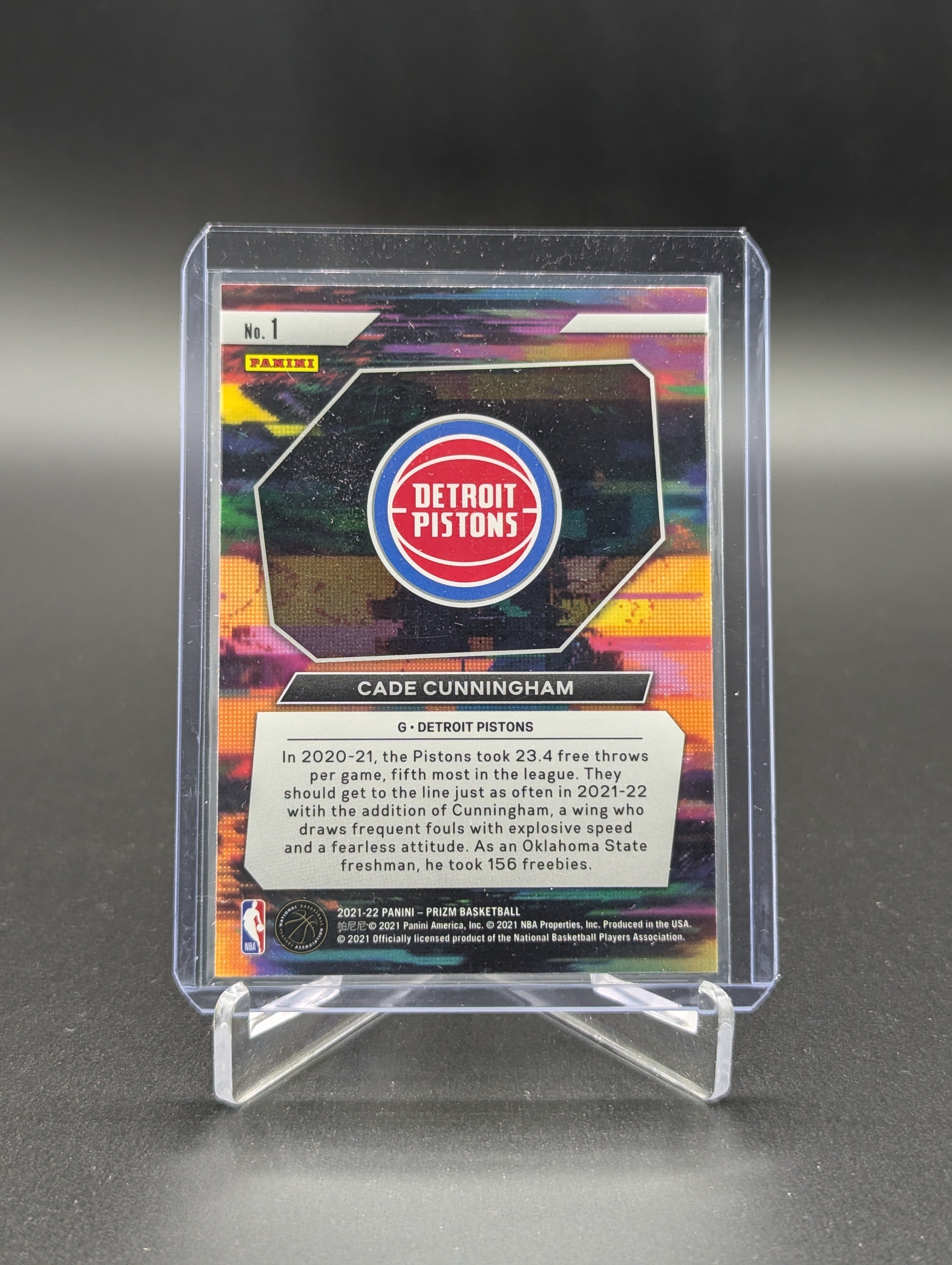 2021-22 Panini Prizm Instant Impact #1 Cade Cunningham RC Pistons