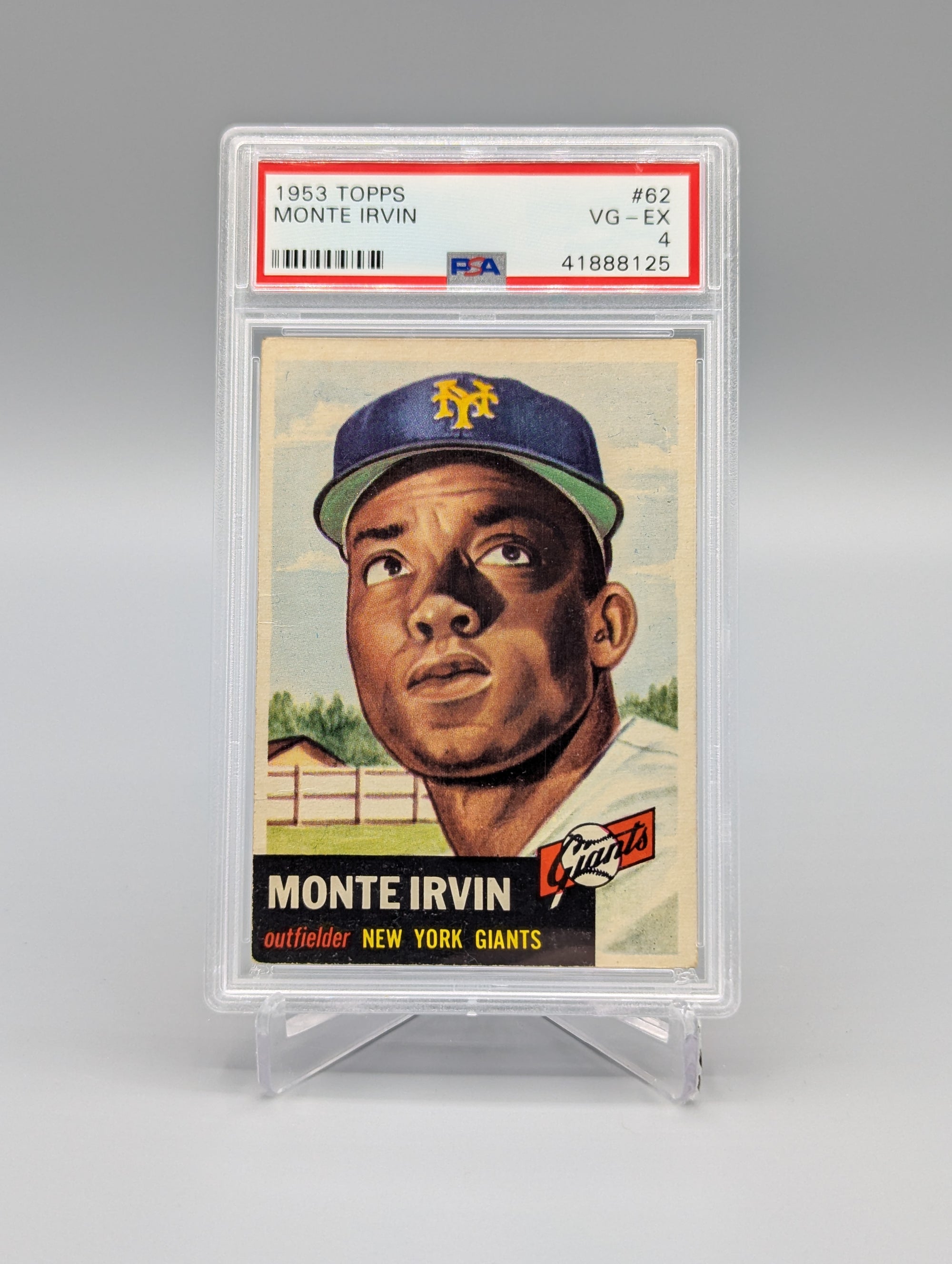 1953 Topps #62 Monte Irvin PSA 4 Giants