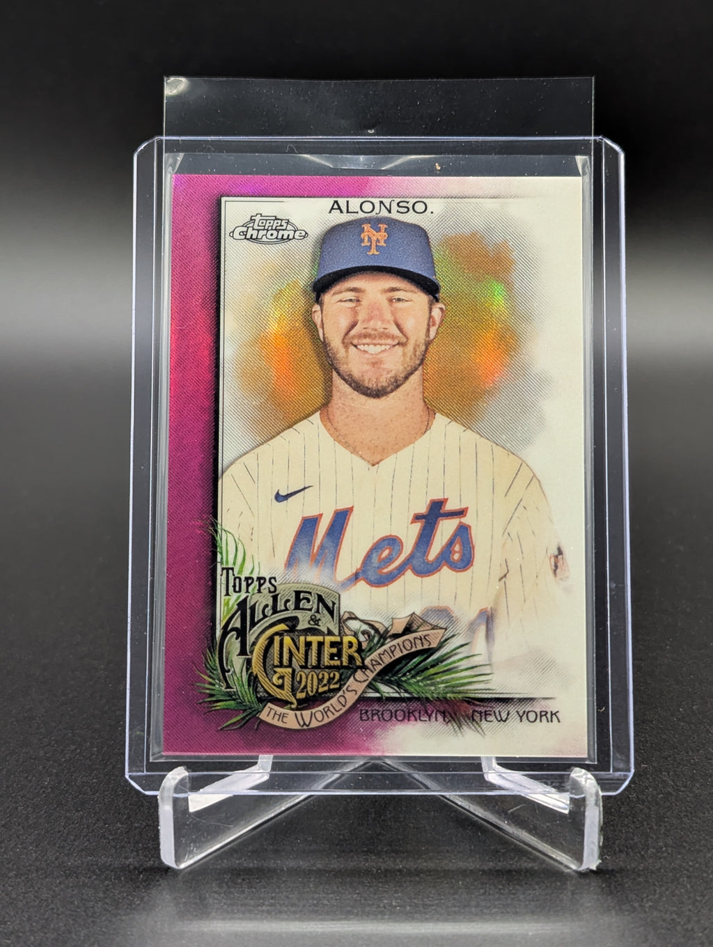 2022 Topps Allen & Ginter Chrome Magenta /199 #29 Pete Alonso Mets