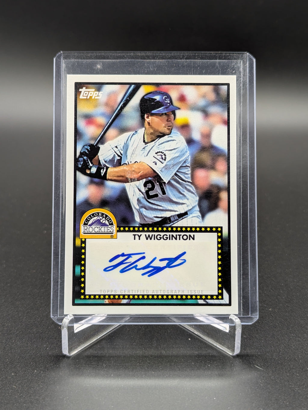 2011 Topps Lineage 1952 Auto #52A-TW Ty Wigginton Rockies