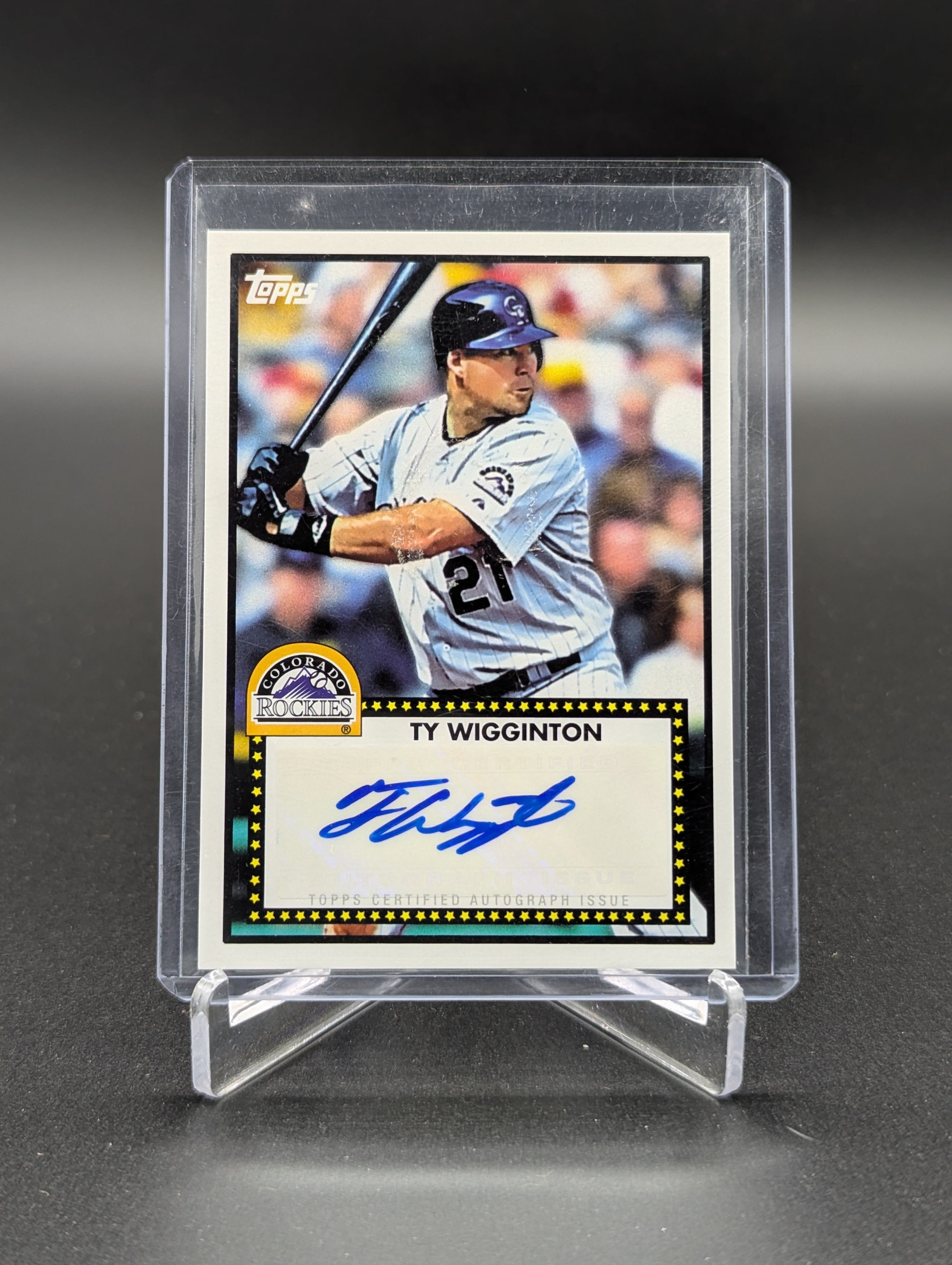 2011 Topps Lineage 1952 Auto #52A-TW Ty Wigginton Rockies