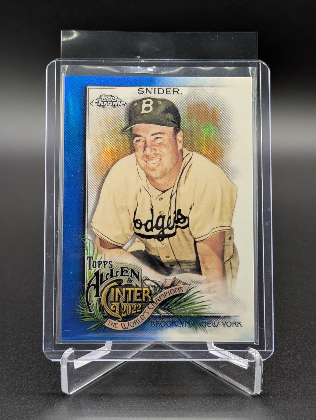 2022 Topps Allen & Ginter Chrome Blue /150 #154 Duke Snider Dodgers