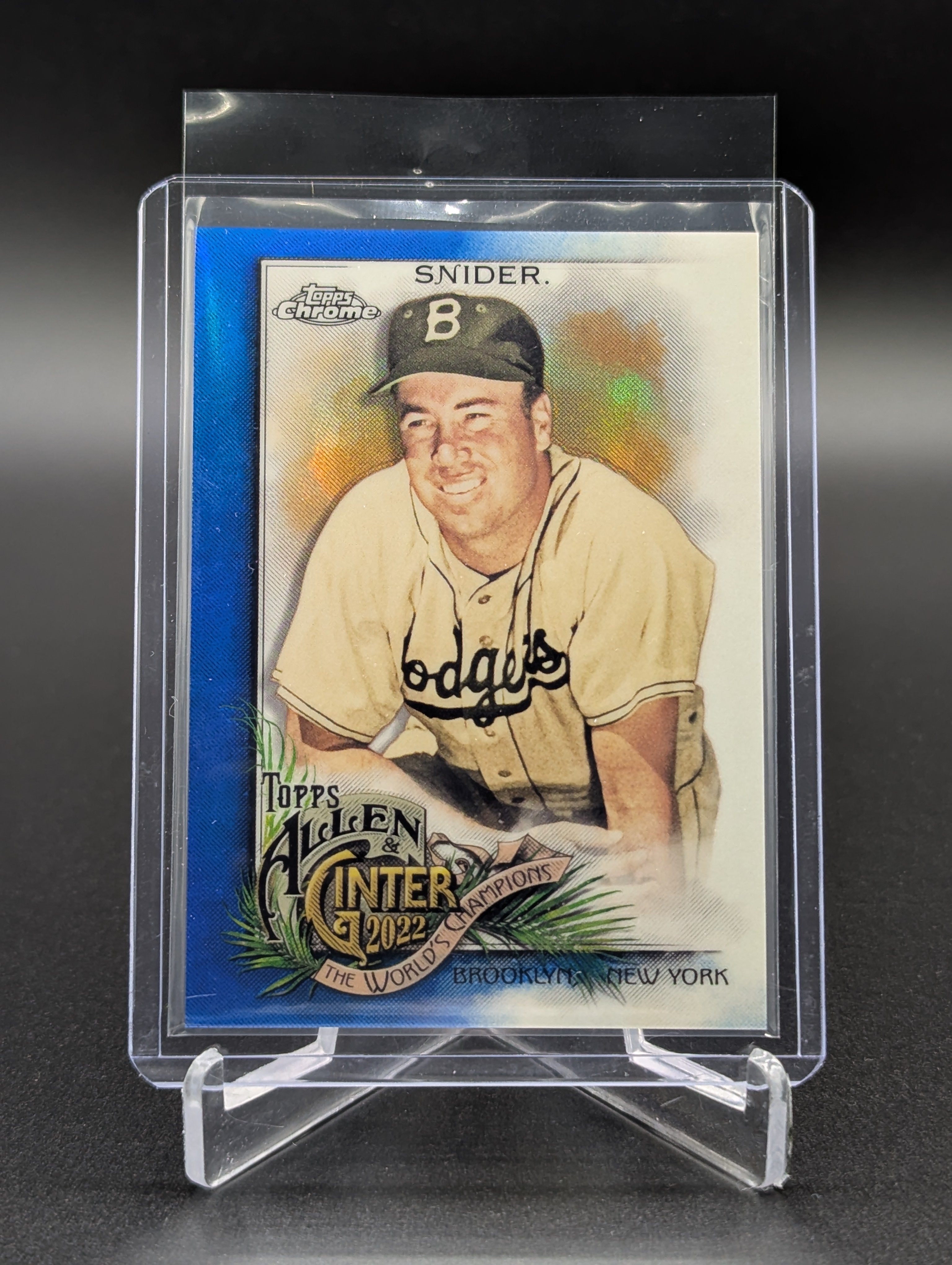 2022 Topps Allen & Ginter Chrome Blue /150 #154 Duke Snider Dodgers