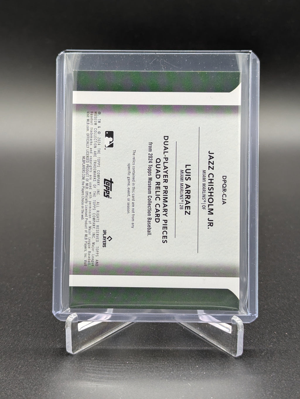 2024 Topps Museum Primary Pieces #DPQR-CJA Chisholm/Arraez