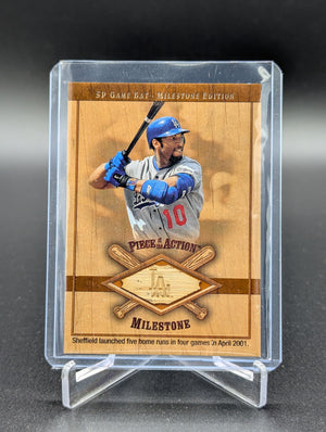 2001 Upper Deck SP Game Bat Milestone #M-GS Gary Sheffield Dodgers