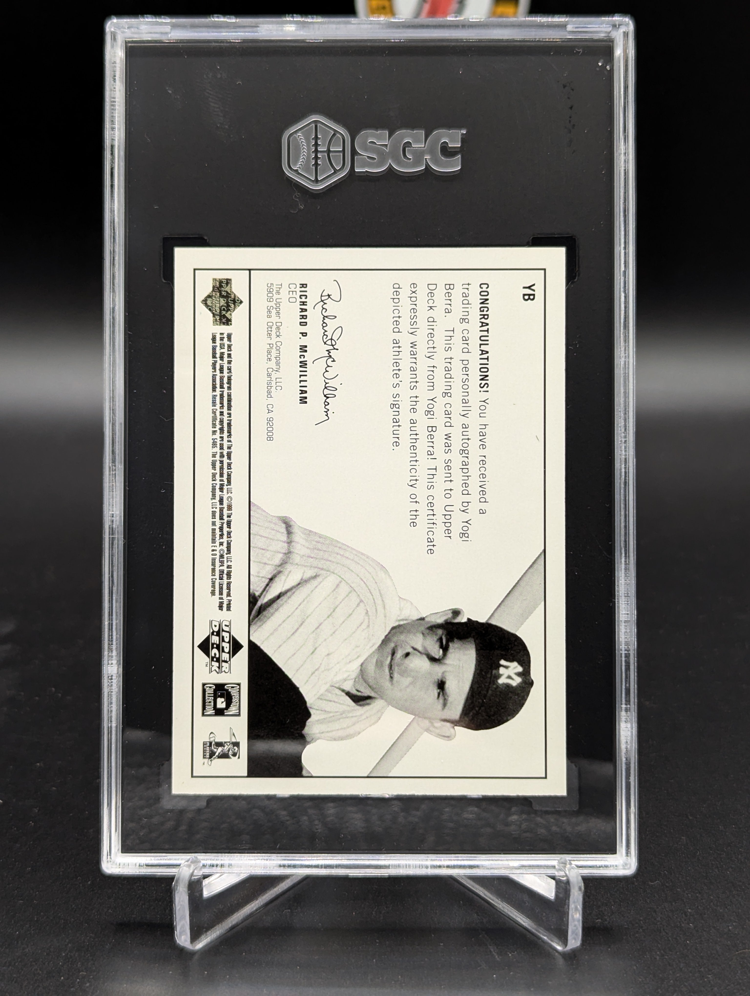 1999 Upper Deck Century Legends Epic Signatures #YB Yogi Berra Yankees