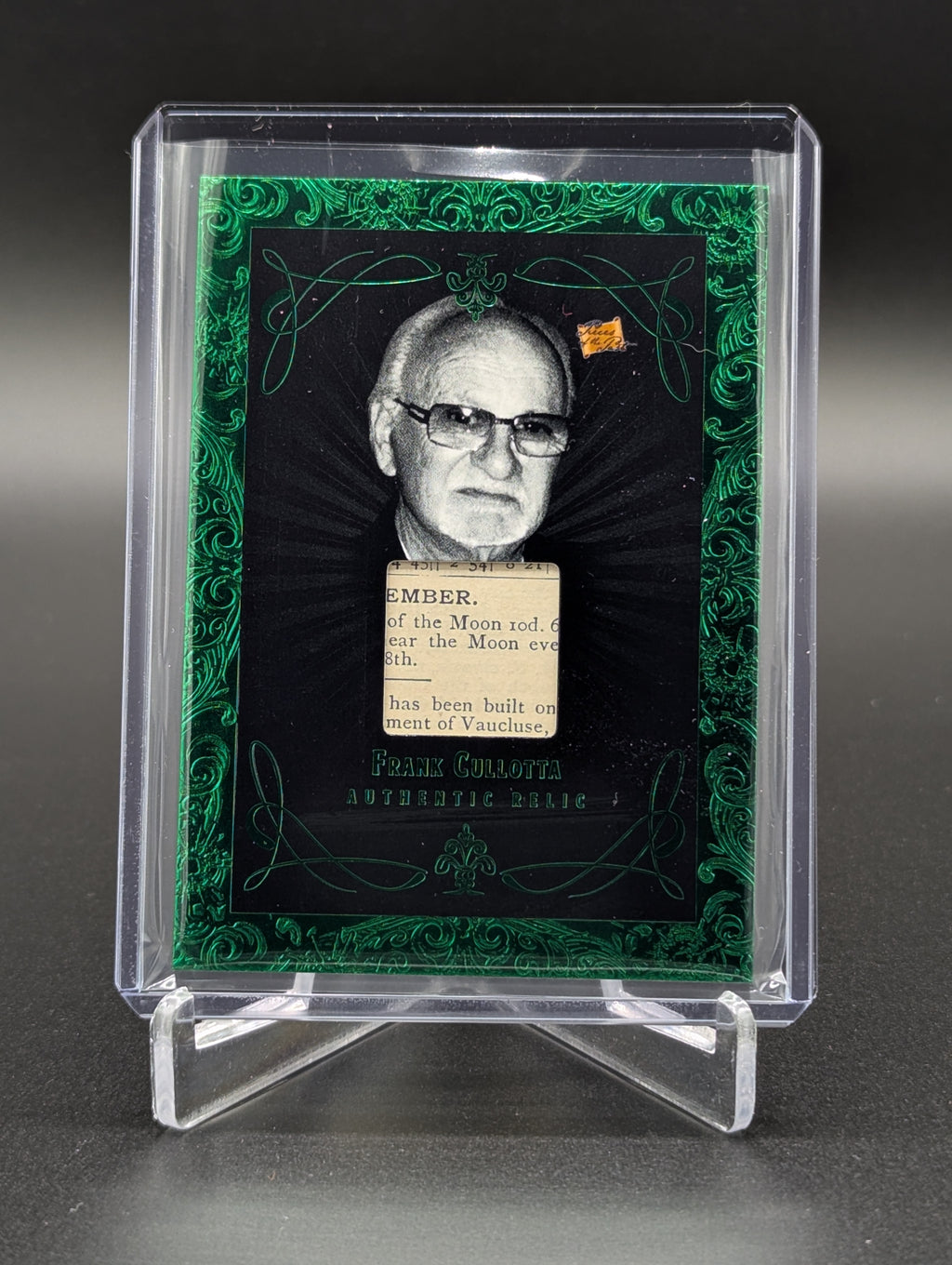 2025 Pieces Of The Past Mobsters Relic #R-144 Frank Cullotta