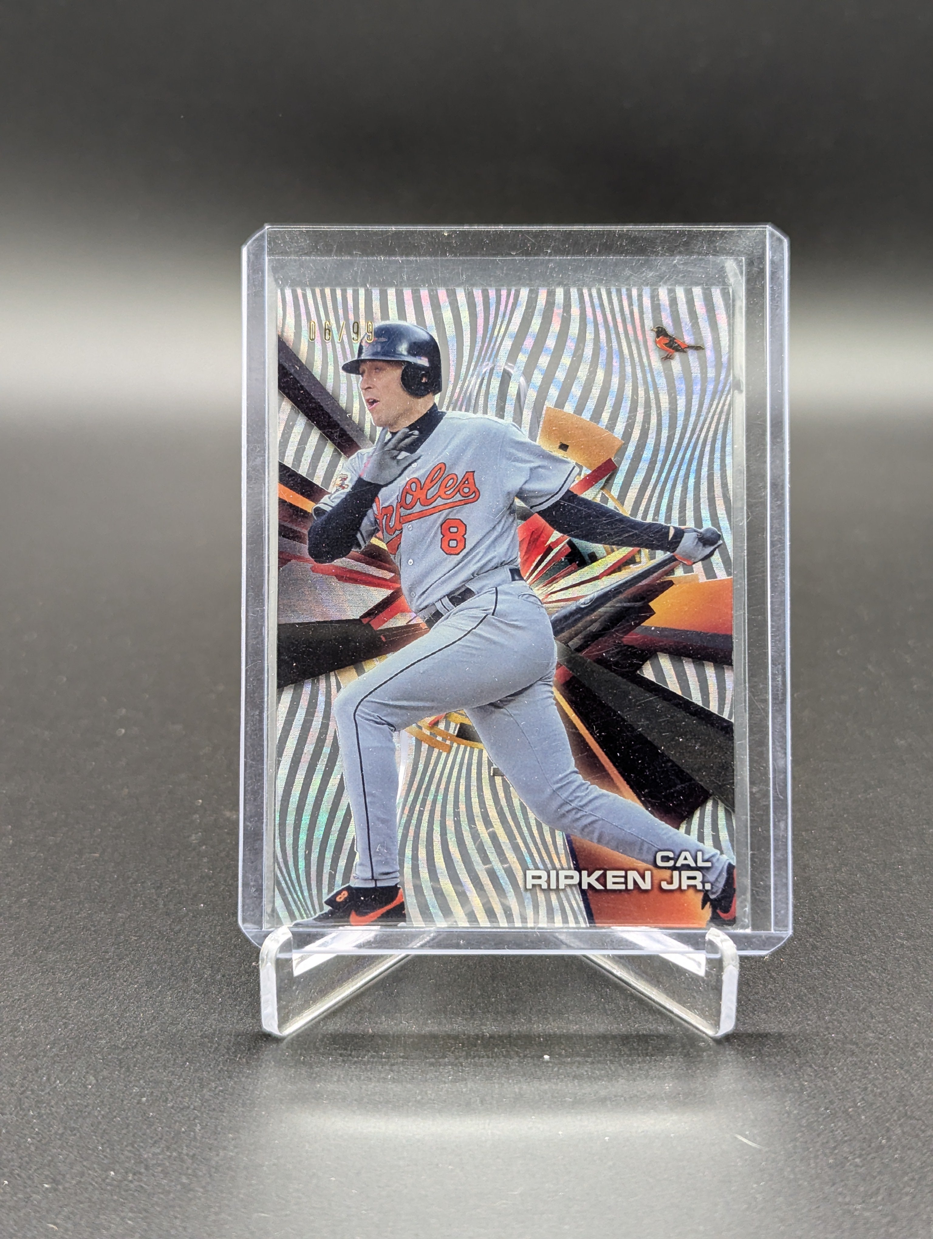 2015 Topps High Tek Confetti Diffractor /99 Cal Ripken Jr Orioles