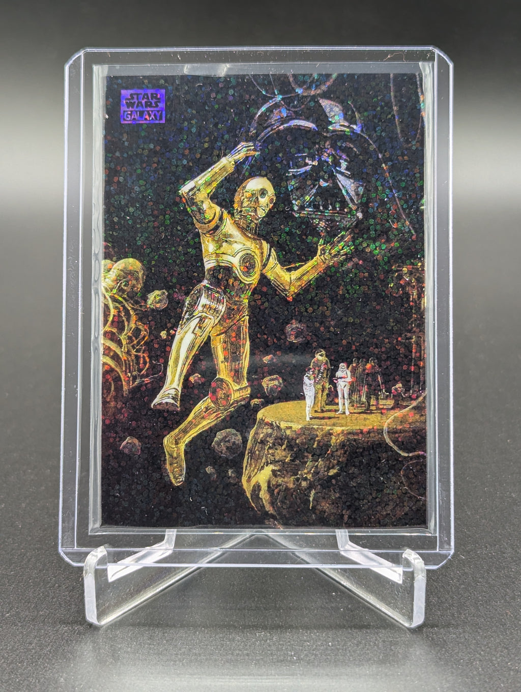 2025 Topps Chrome Star Wars Galaxy Purple Speckle #10 Protocol Droid