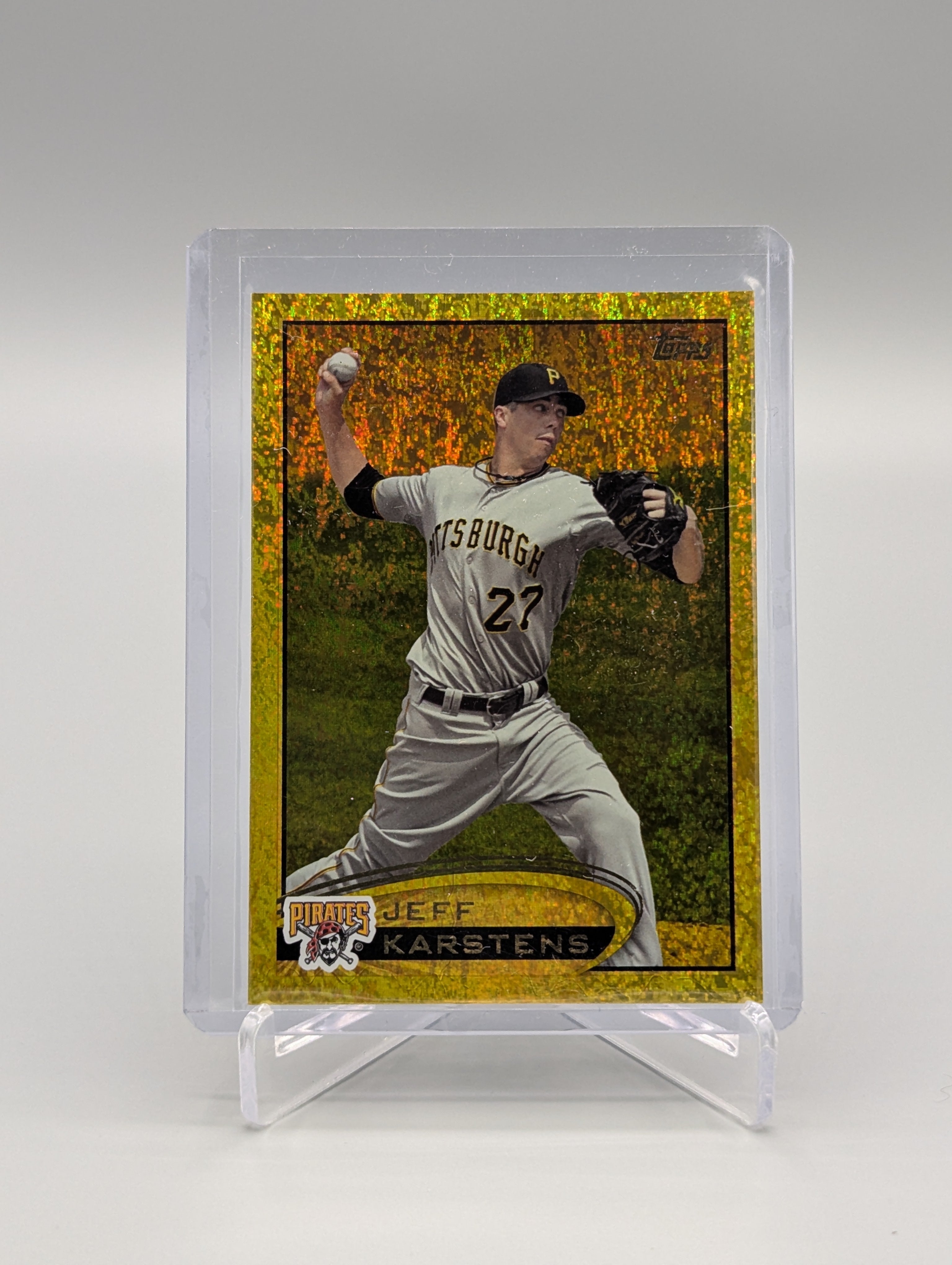 2022 Topps Gold Sparkle #71 Jeff Karstens Pirates