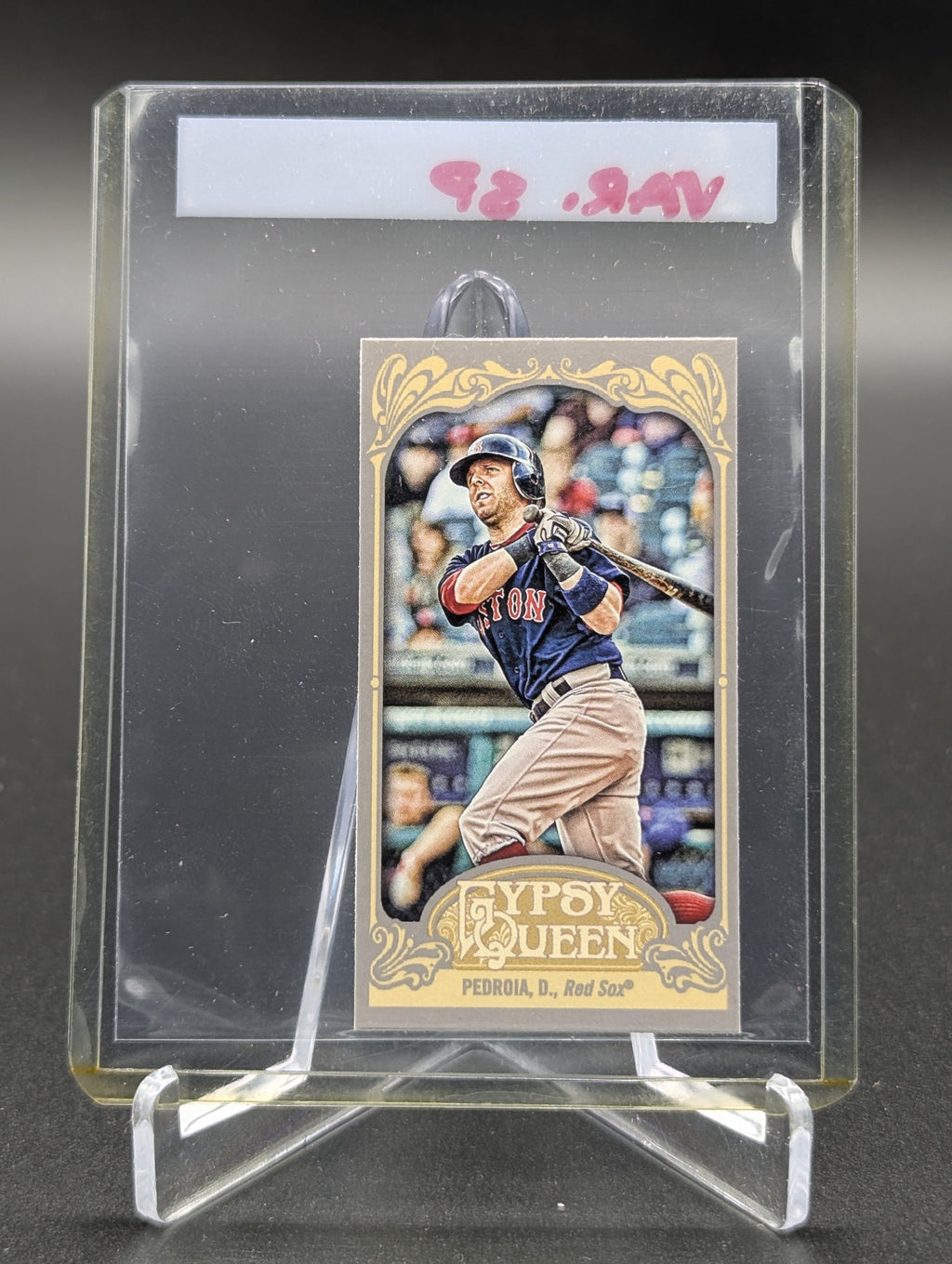 2012 Topps Gypsy Queen Mini Image Variation #143 Dustin Pedroia Red Sox