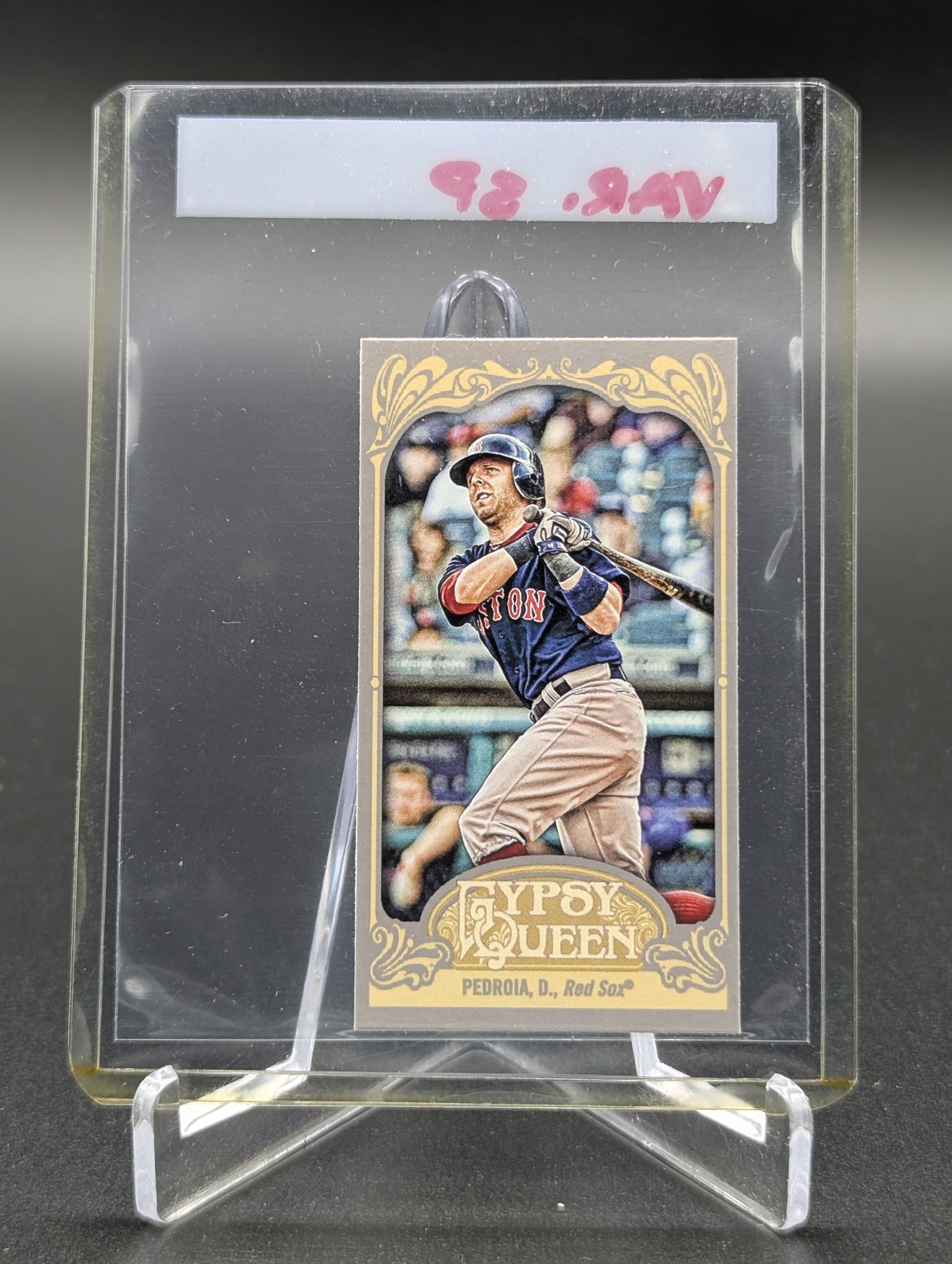 2012 Topps Gypsy Queen Mini Image Variation #143 Dustin Pedroia Red Sox