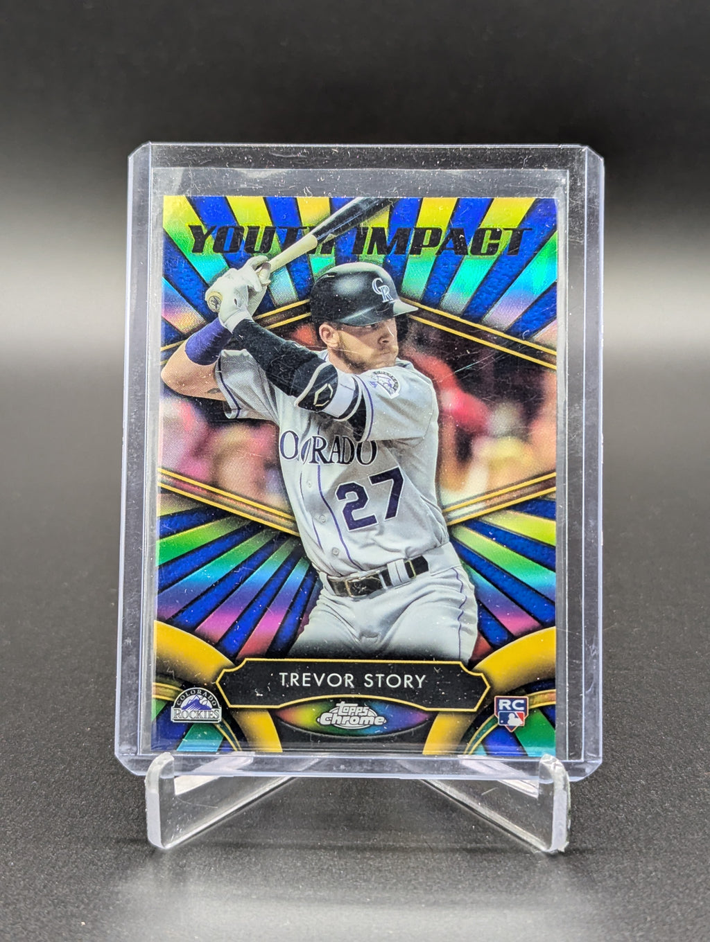 2016 Topps Chrome Youth Impact #YI-10 Trevor Story RC Rockies