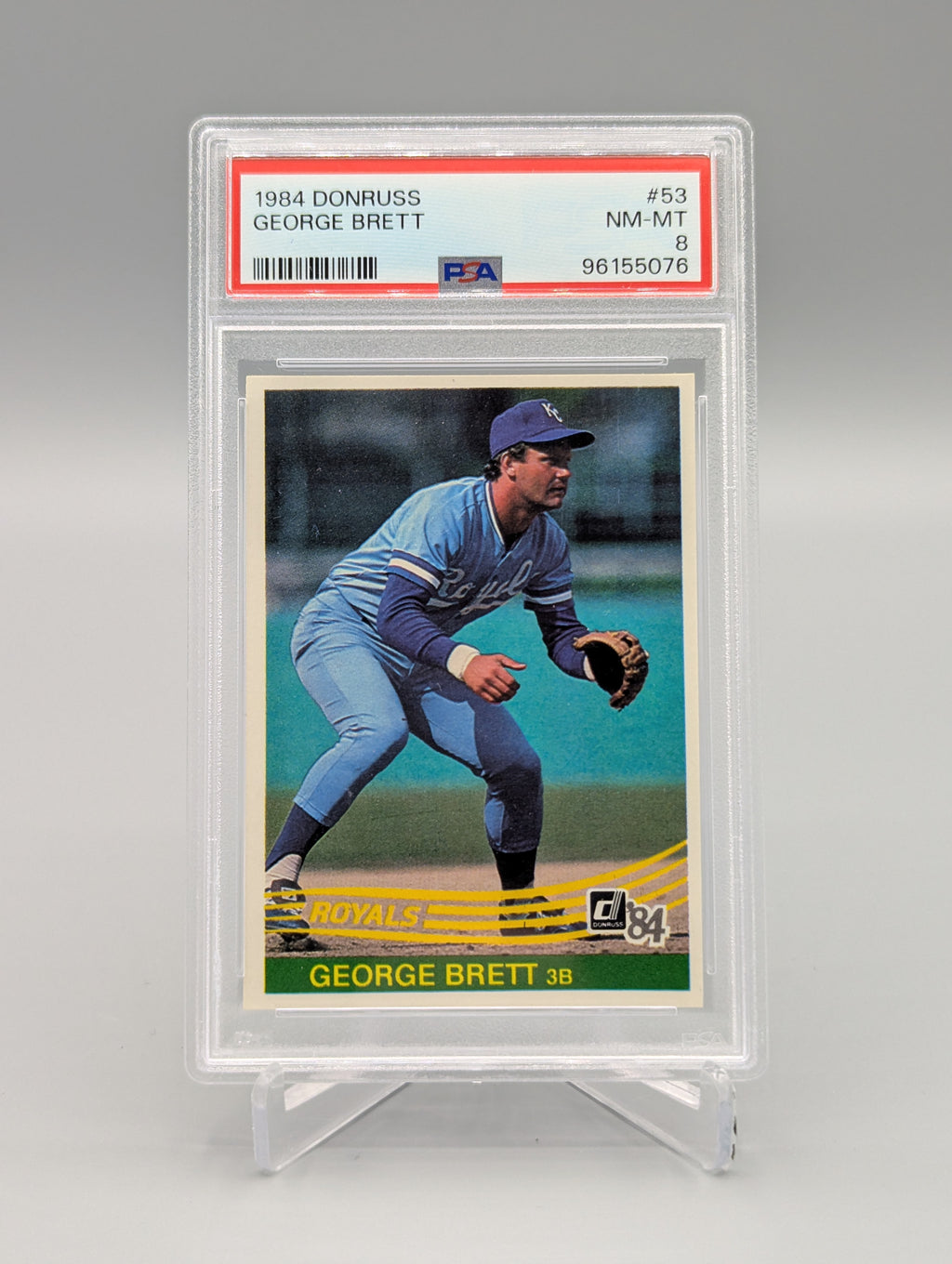1984 Donruss #53 George Brett PSA 8 Royals