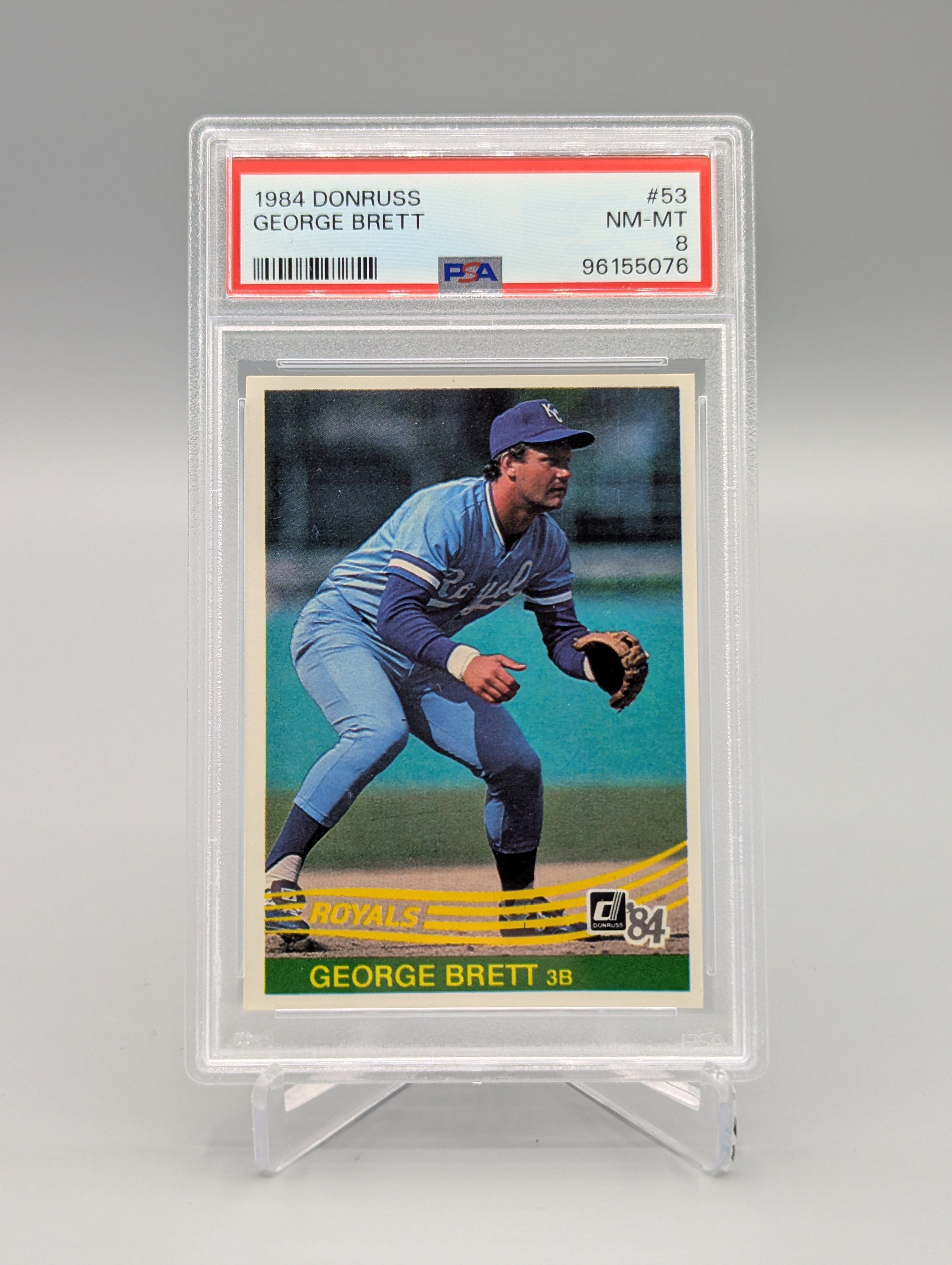 1984 Donruss #53 George Brett PSA 8 Royals