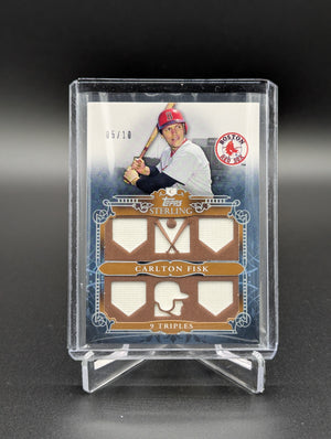 2010 Topps Sterling Sterling Stats /10 #SSR-29 Carlton Fisk Red Sox