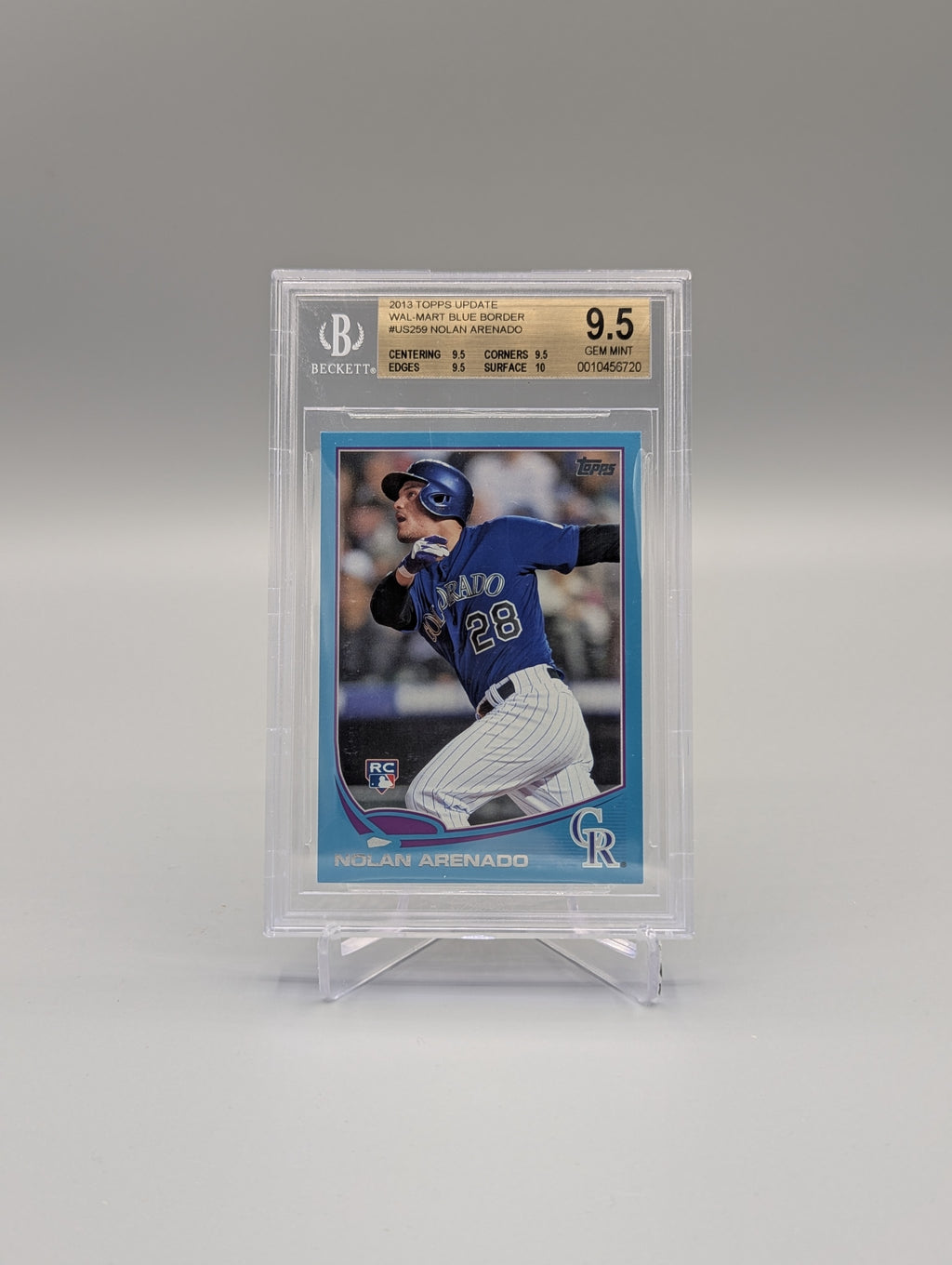 2013 Topps Update Wal-Mart Blue Border #US259 Nolan Arenado RC Rockies