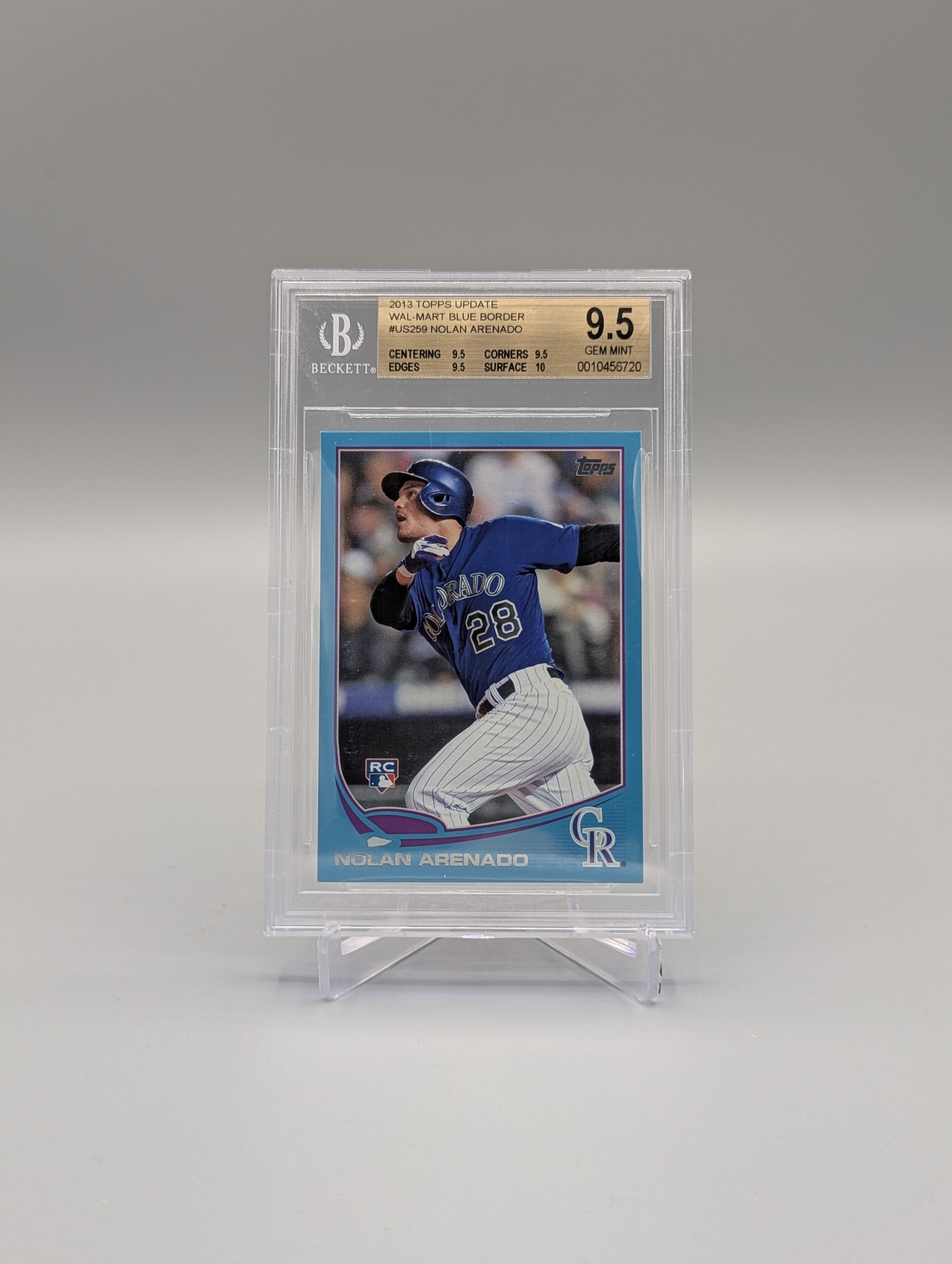 2013 Topps Update Wal-Mart Blue Border #US259 Nolan Arenado RC Rockies