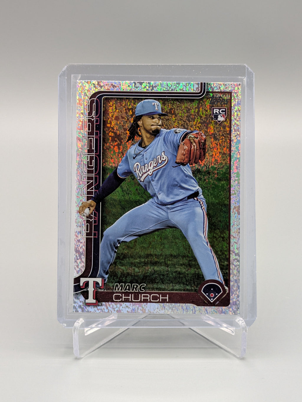 2025 Topps Update Sandglitter Foil #US227 Marc Church RC Rangers