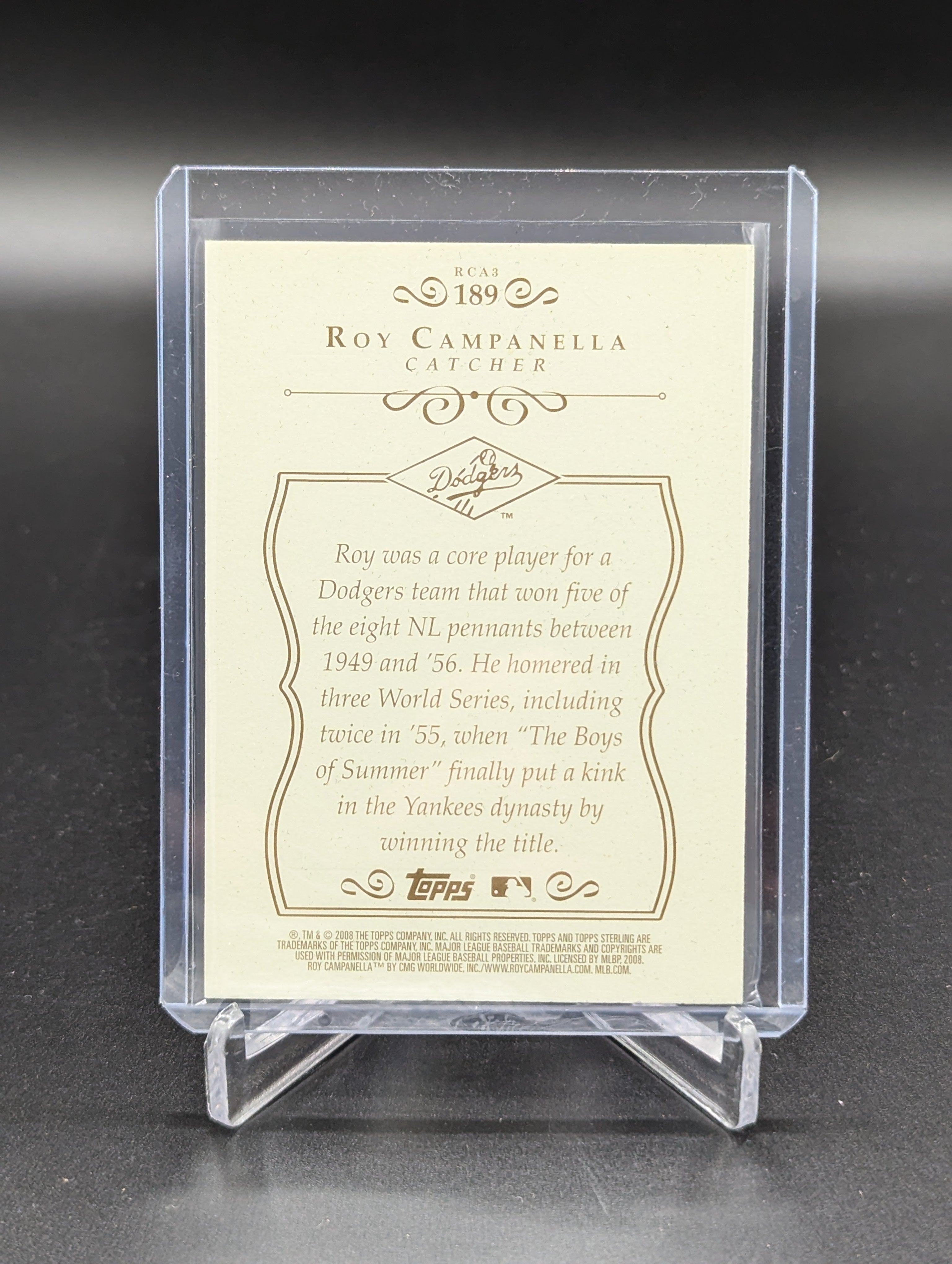 2008 Topps Sterling #189 Roy Campanella #/ 250 Dodgers