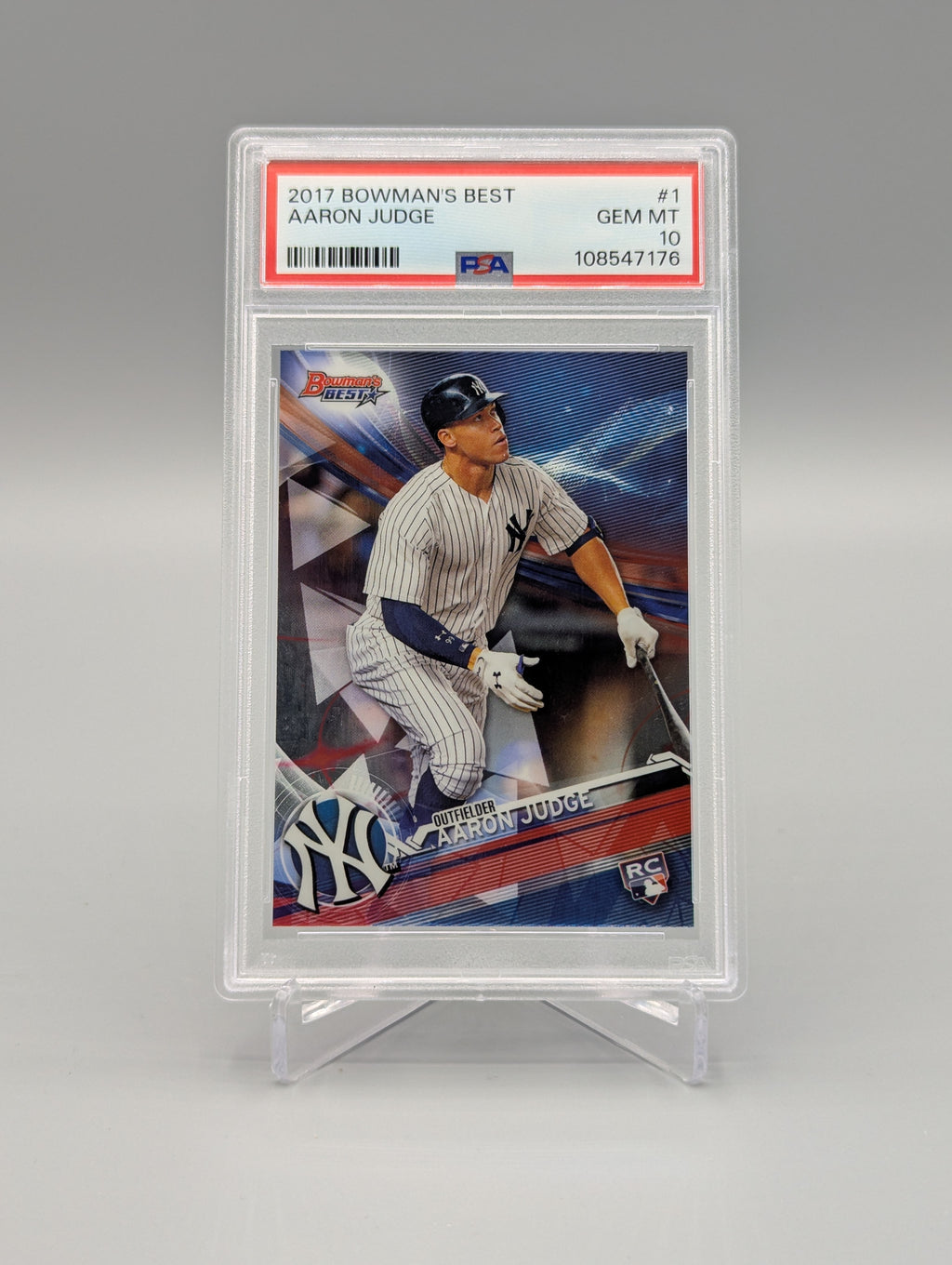 2017 Bowman's Best #1 Aaron Judge RC PSA 10 Yankees
