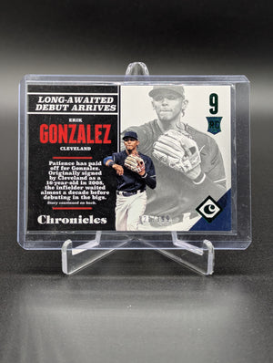 2017 Panini Chronicles Green #144 Erik Gonzalez RC Indians #/199