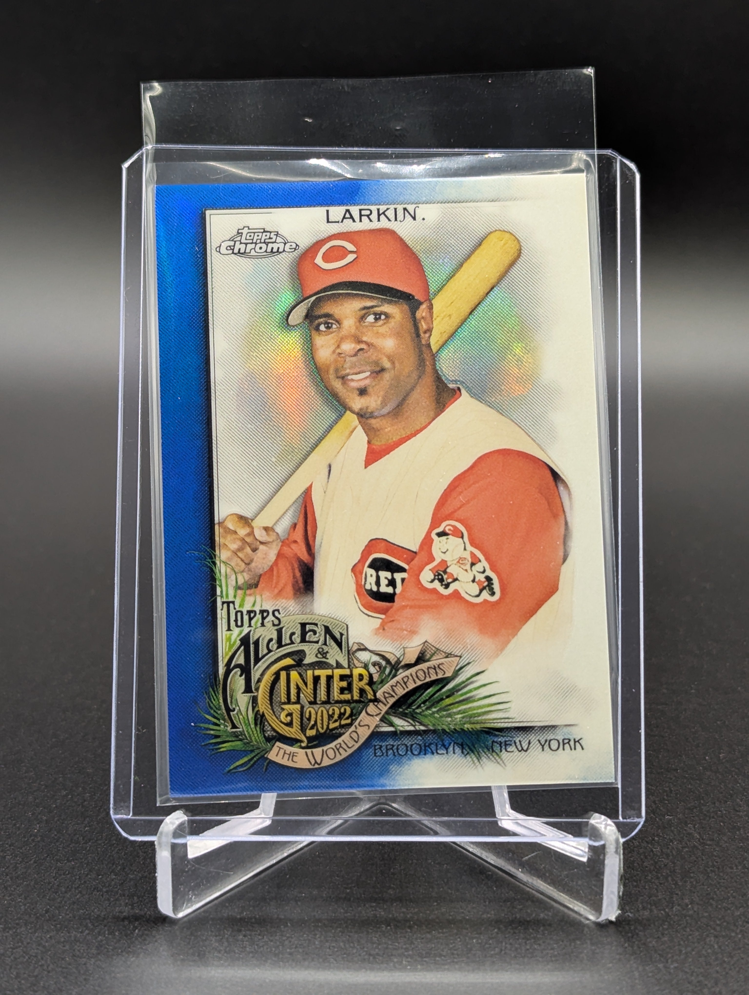 2022 Topps Allen & Ginter Chrome Blue /150 #133 Barry Larkin Reds