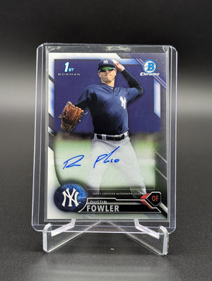 2016 Bowman Chrome Auto #BCAP-DFO Dexter Fowler Yankees