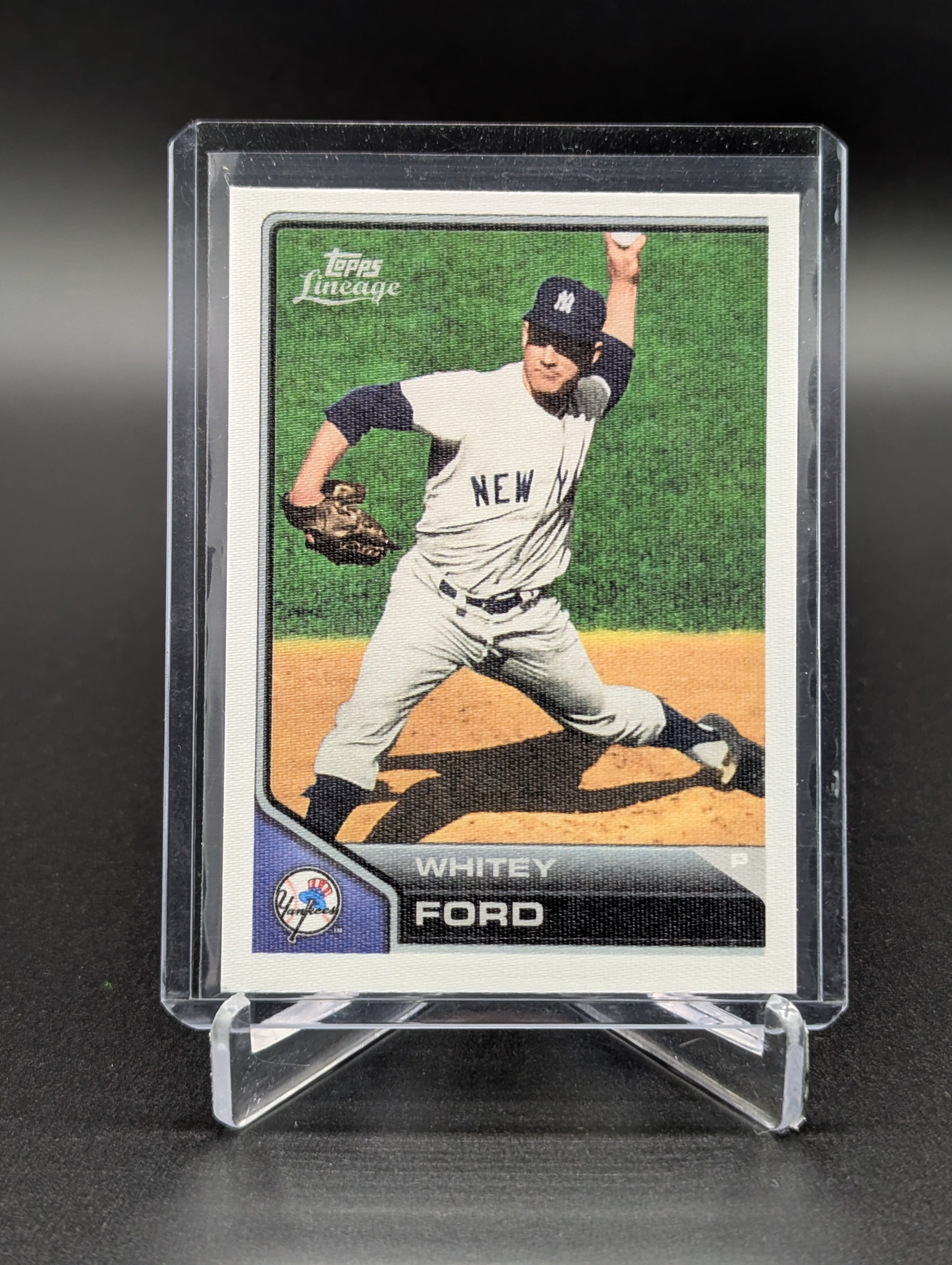2011 Topps Lineage Cloth Stickers Whitey Ford Yankees