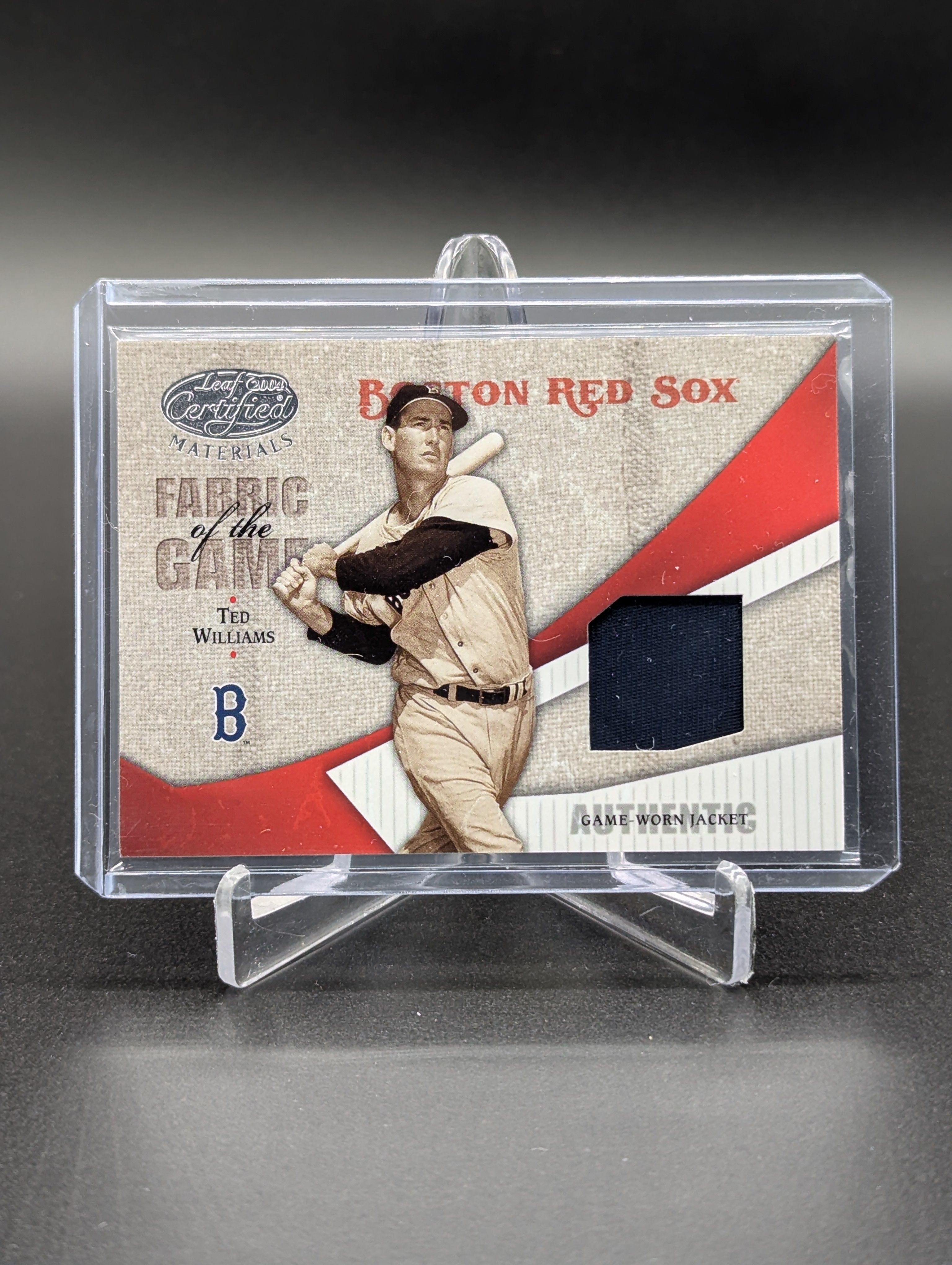 2004 Leaf Certified Fabric Of The Game /100 #FG-115 Ted Williams Red Sox