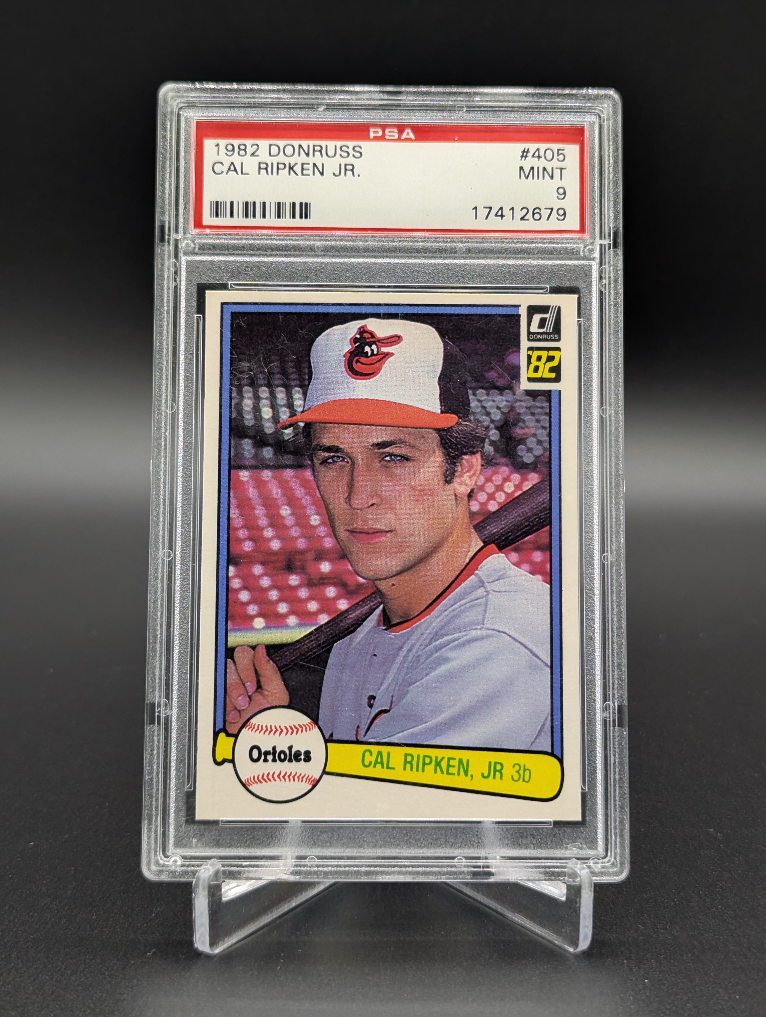 1982 Donruss #405 Cal Ripken Jr RC PSA 9 Orioles