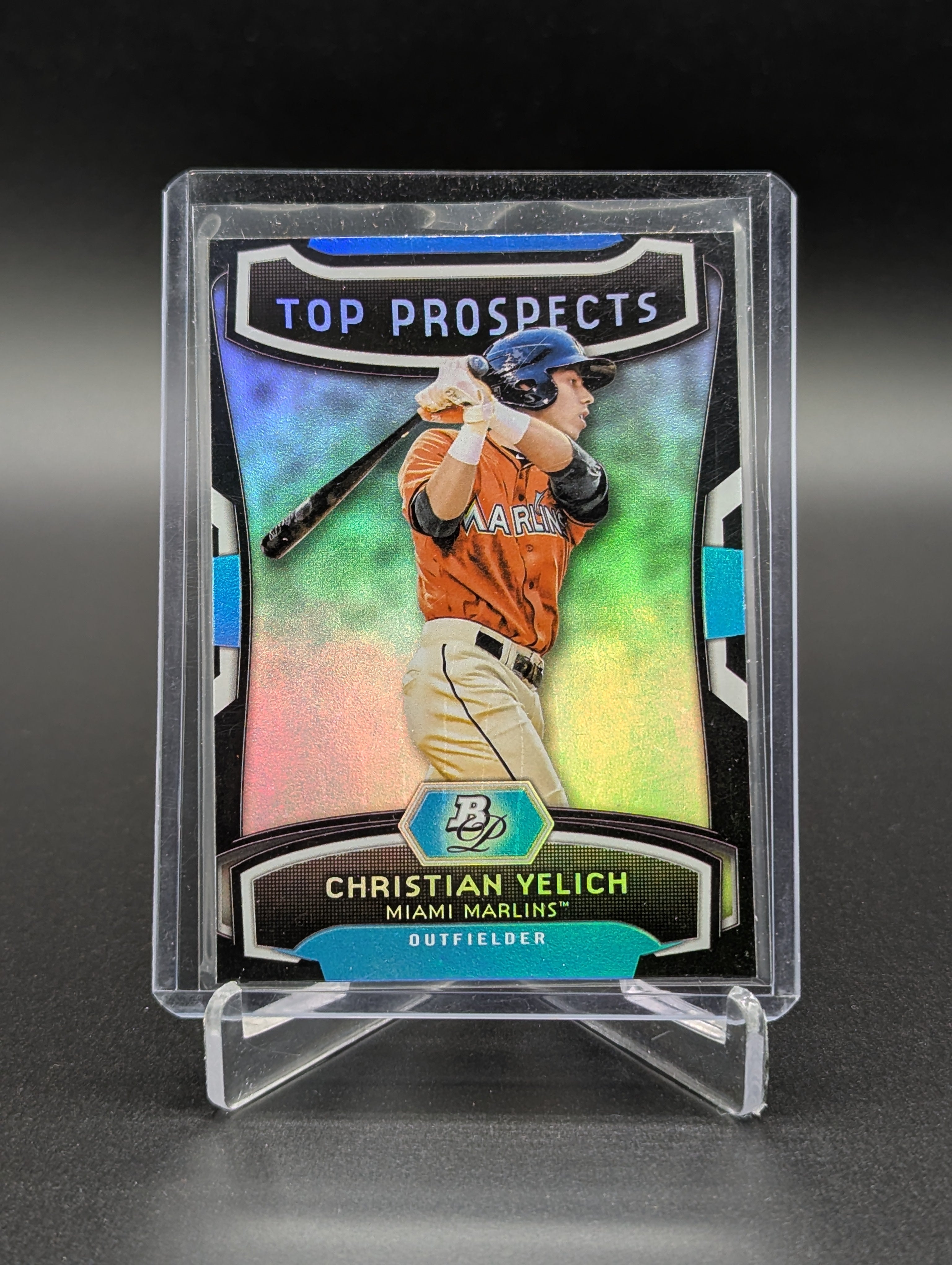 2012 Bowman Platinum Top Prospects #TP-CY Christian Yelich Marlins