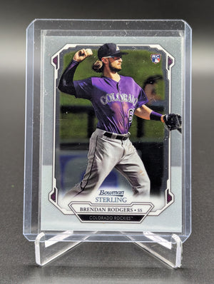 2019 Bowman Sterling RC #BSR-78 Brendan Rodgers Rockies