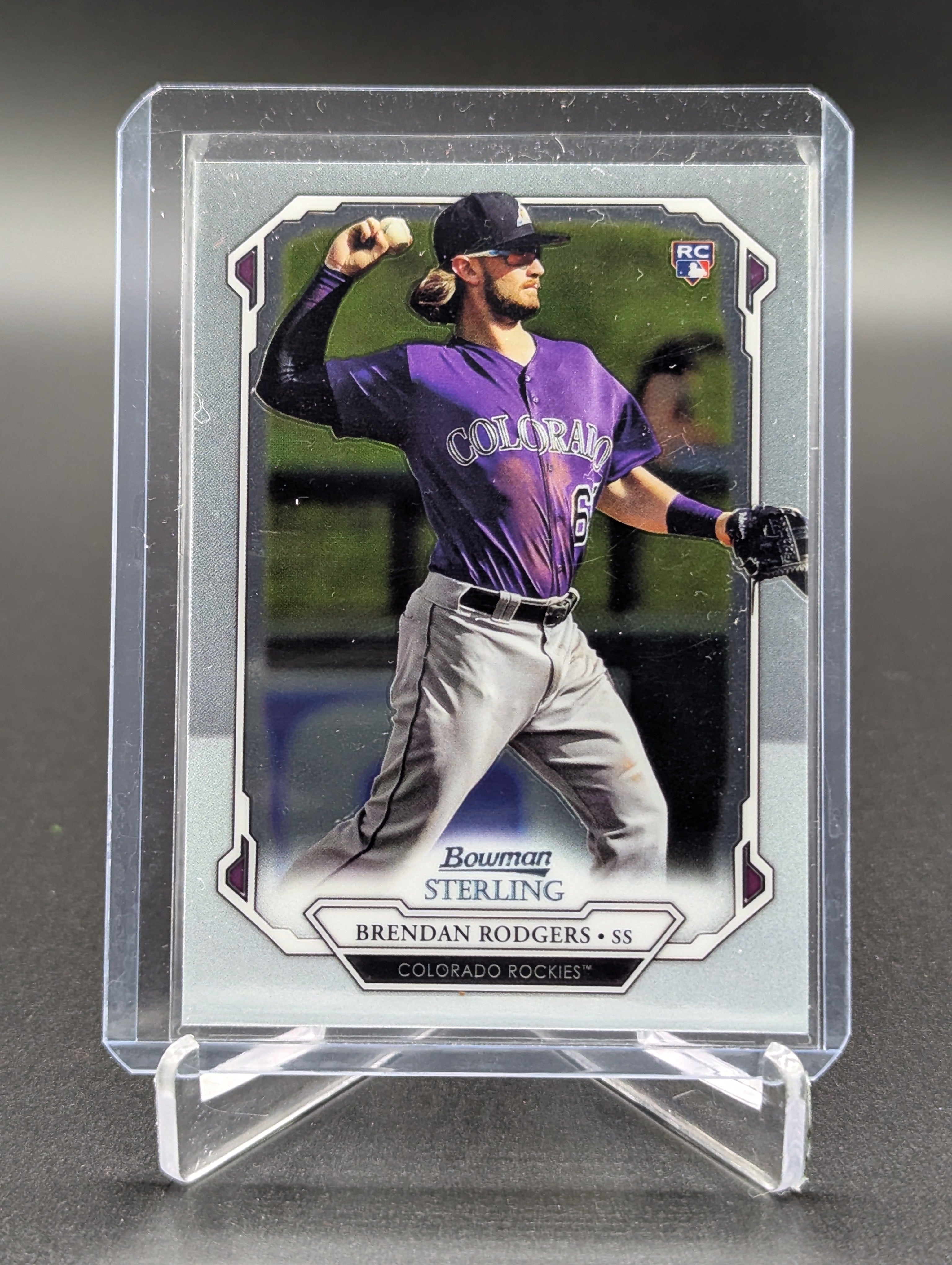 2019 Bowman Sterling RC #BSR-78 Brendan Rodgers Rockies