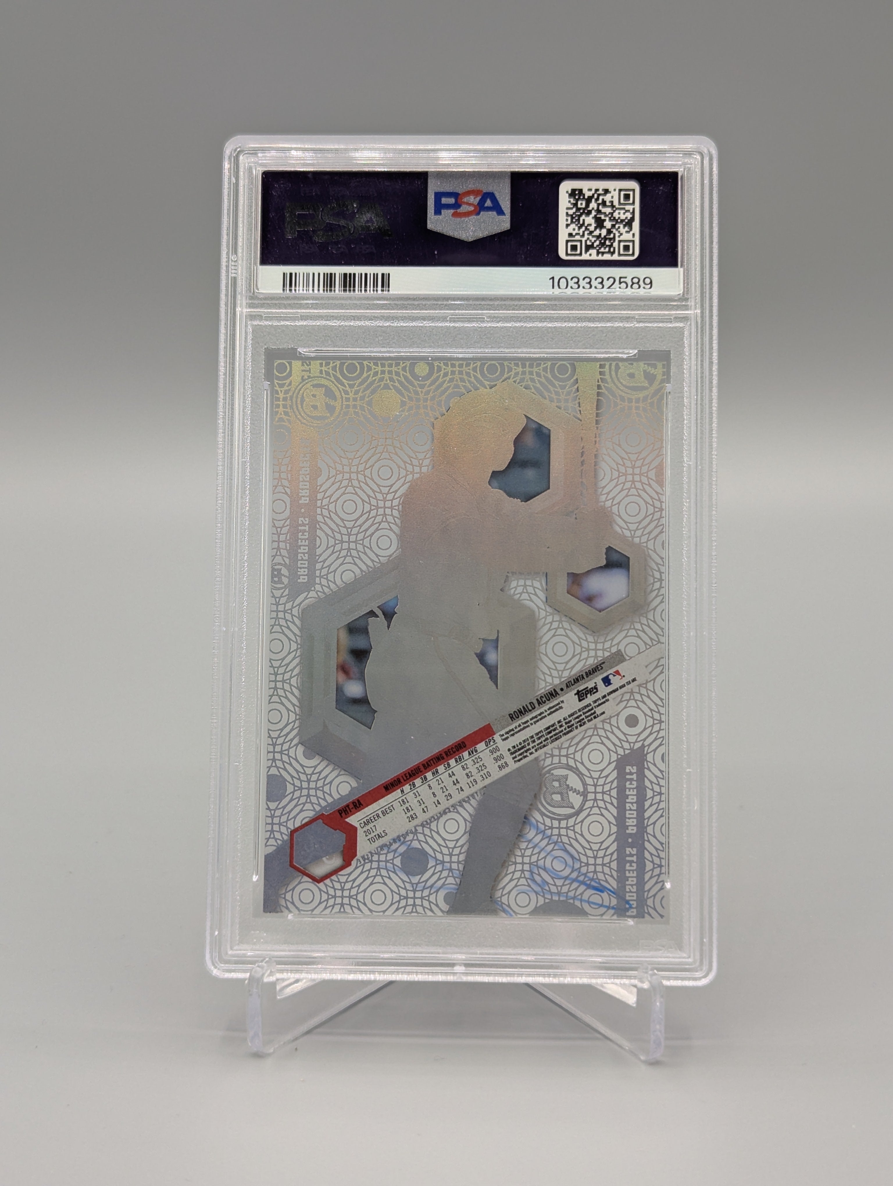 2018 Bowman High Tek #RA Ronald Acuna RC Auto RC PSA 10 Braves
