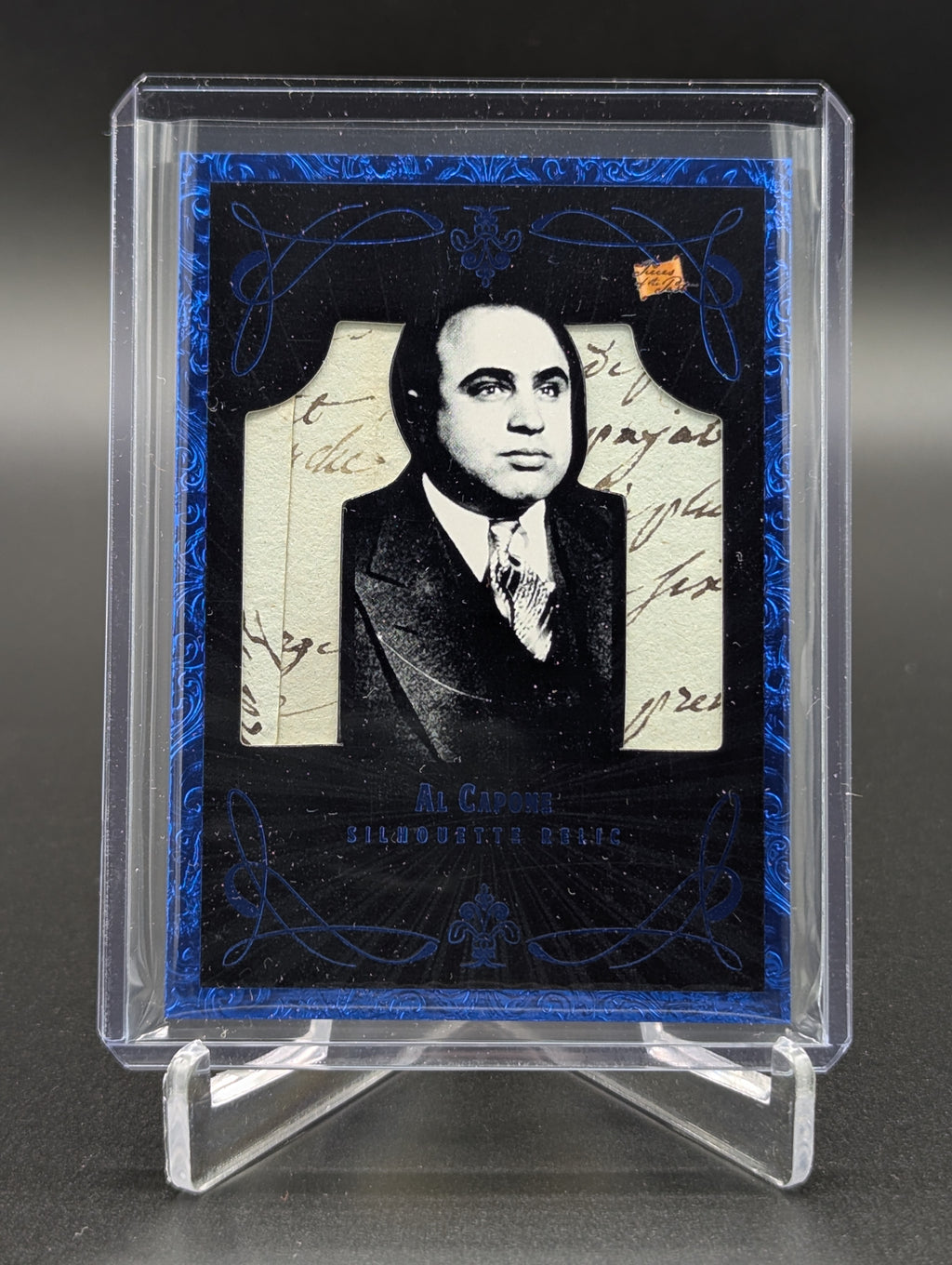 2025 Pieces Of The Past Mobsters Blue Silhouette /50 Relic #R-191 Al Capone